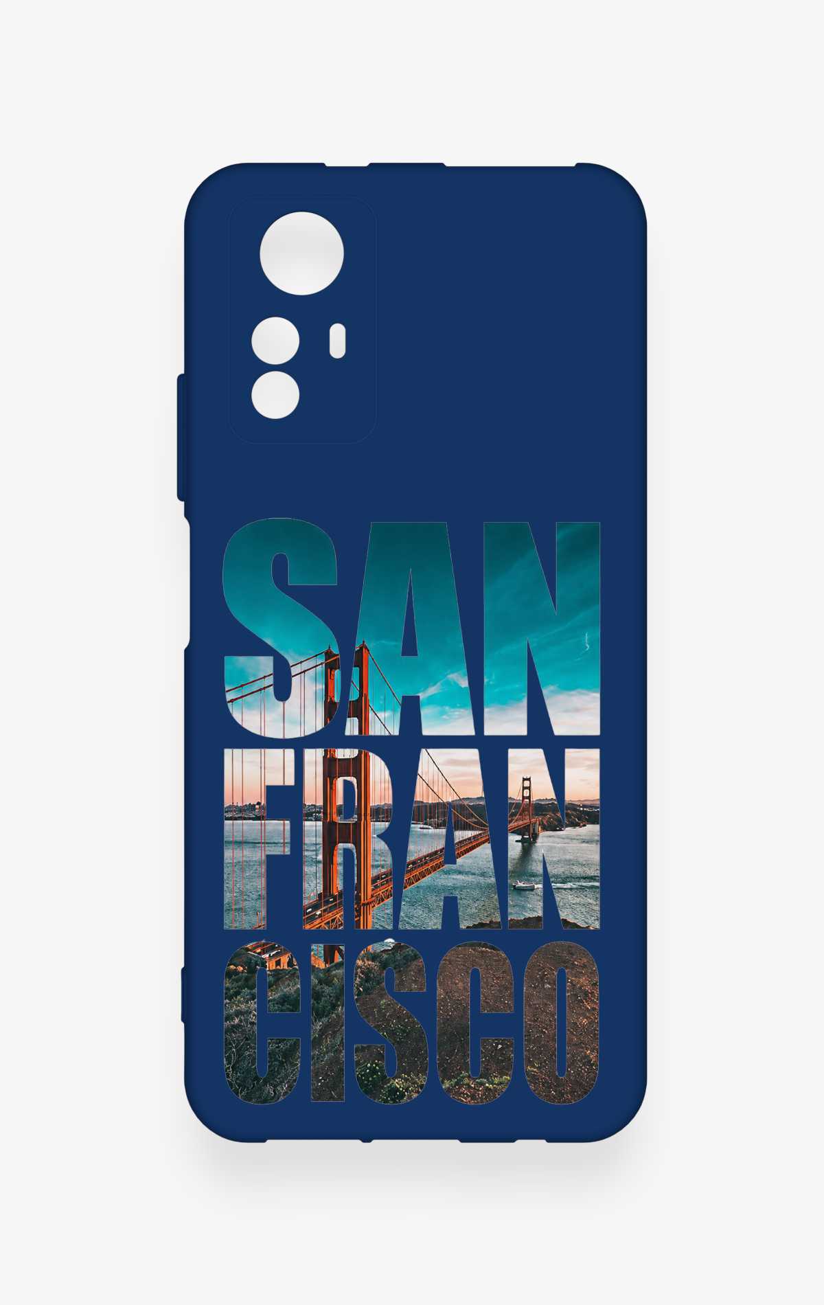 Redmi Note 12S Uyumlu San Francisco Desenli Silikon Kılıf