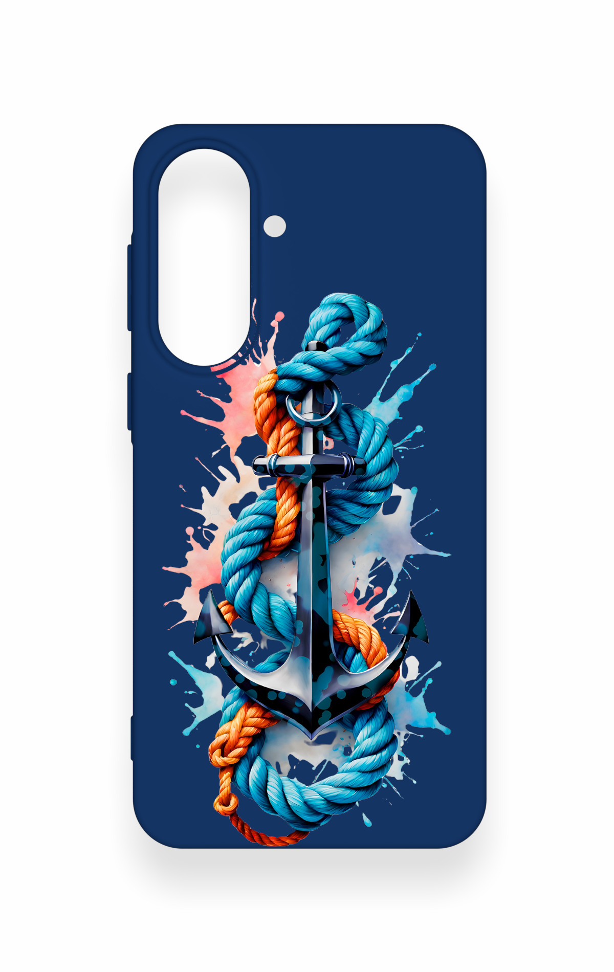 Samsung A37 Uyumlu Anchor Desenli Silikon Kılıf