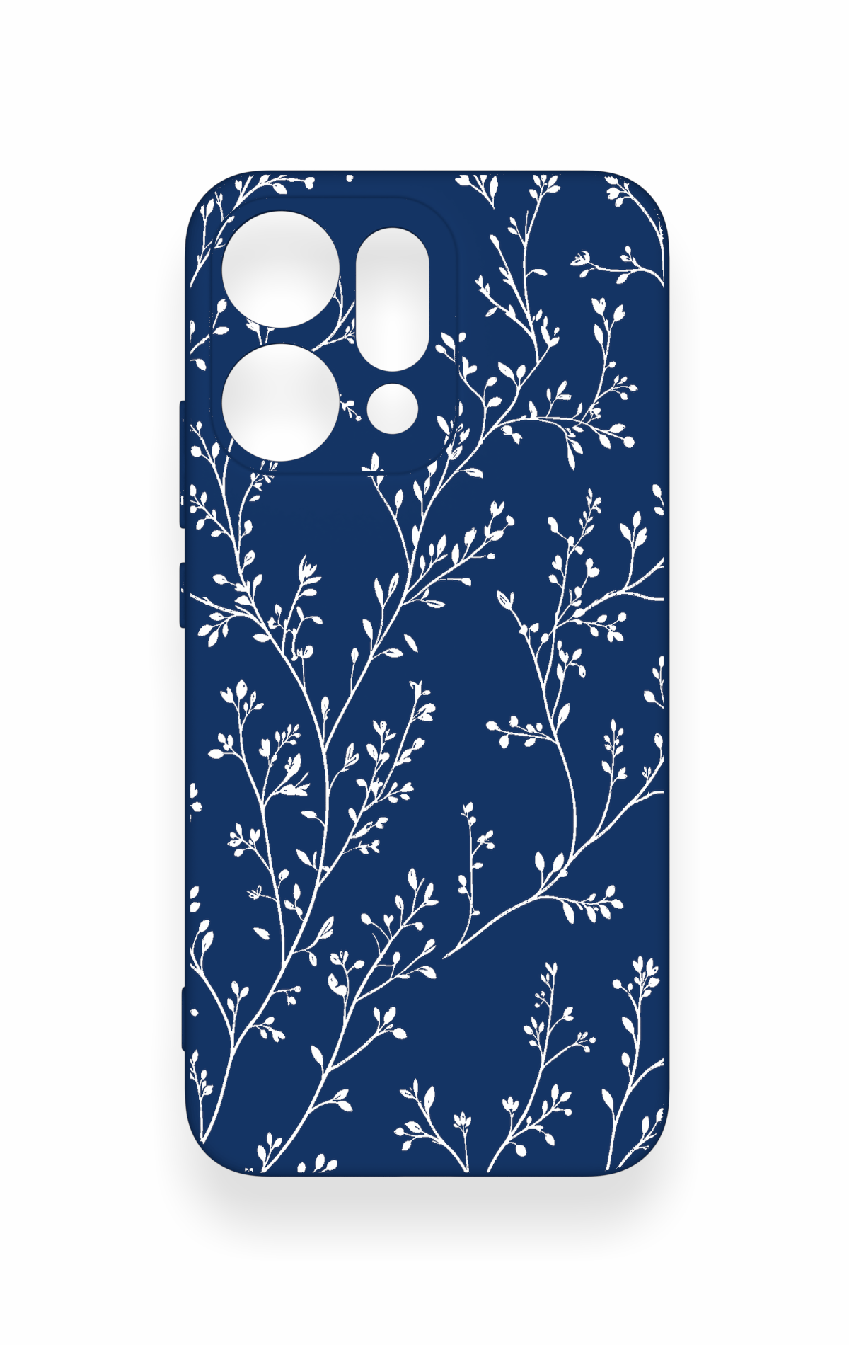 Oppo Reno 14 Uyumlu İnce Yaprak Dalı Desenli Silikon Kılıf