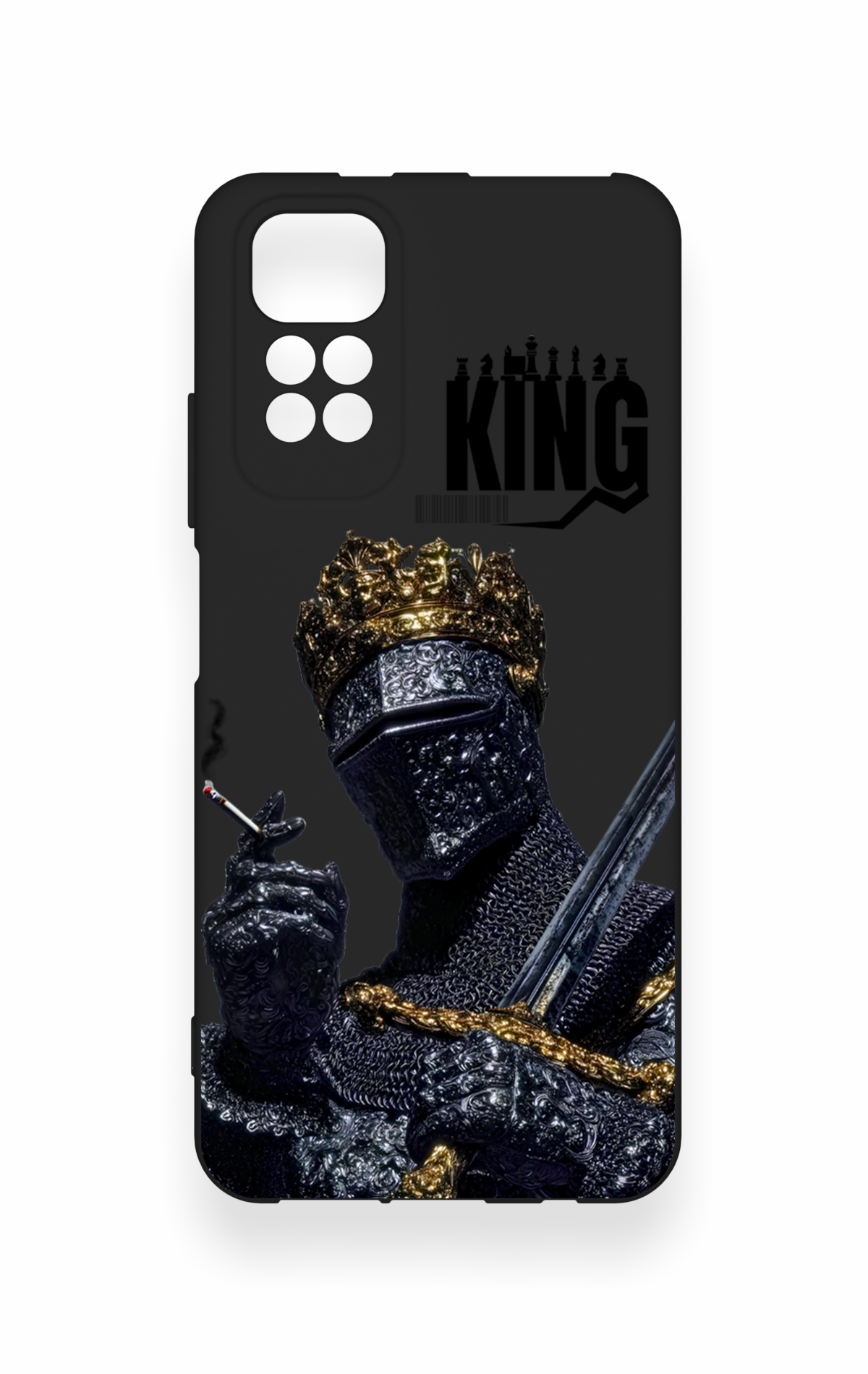 Redmi Note 11S Uyumlu King Desenli Silikon Kılıf