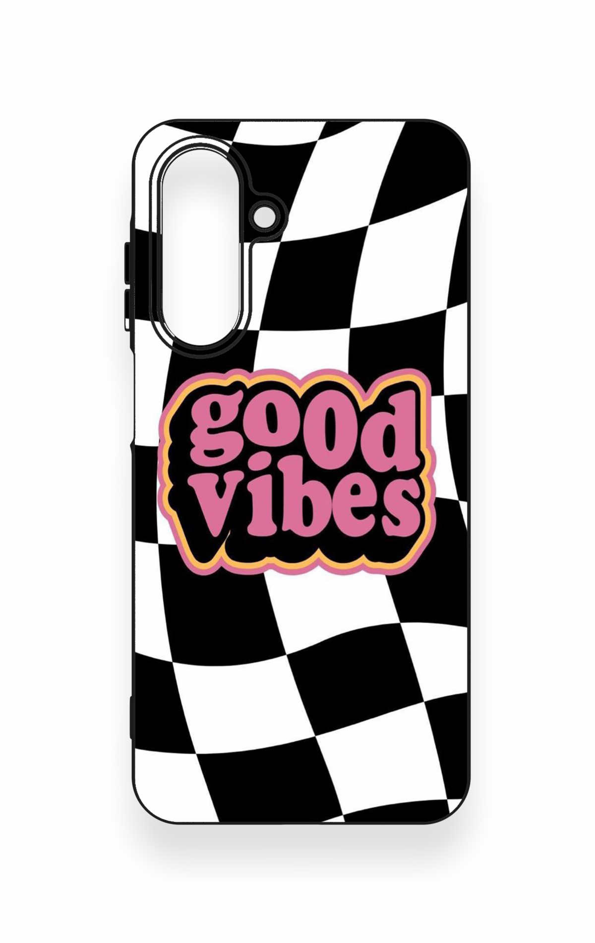 Samsung A26 Uyumlu Black Good Vibes Desenli Silikon Kılıf