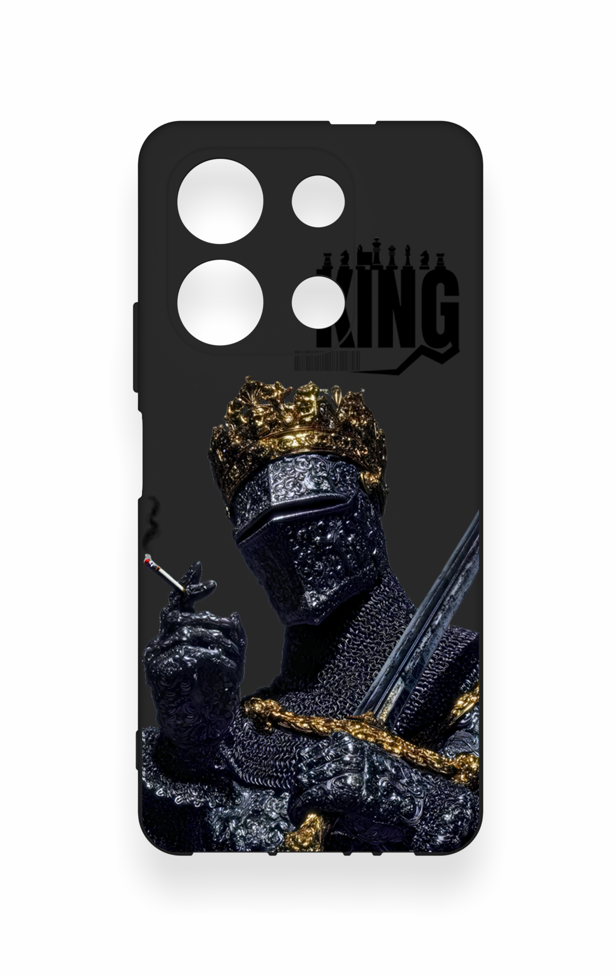 İnfinix Note 30 Uyumlu King Desenli Silikon Kılıf