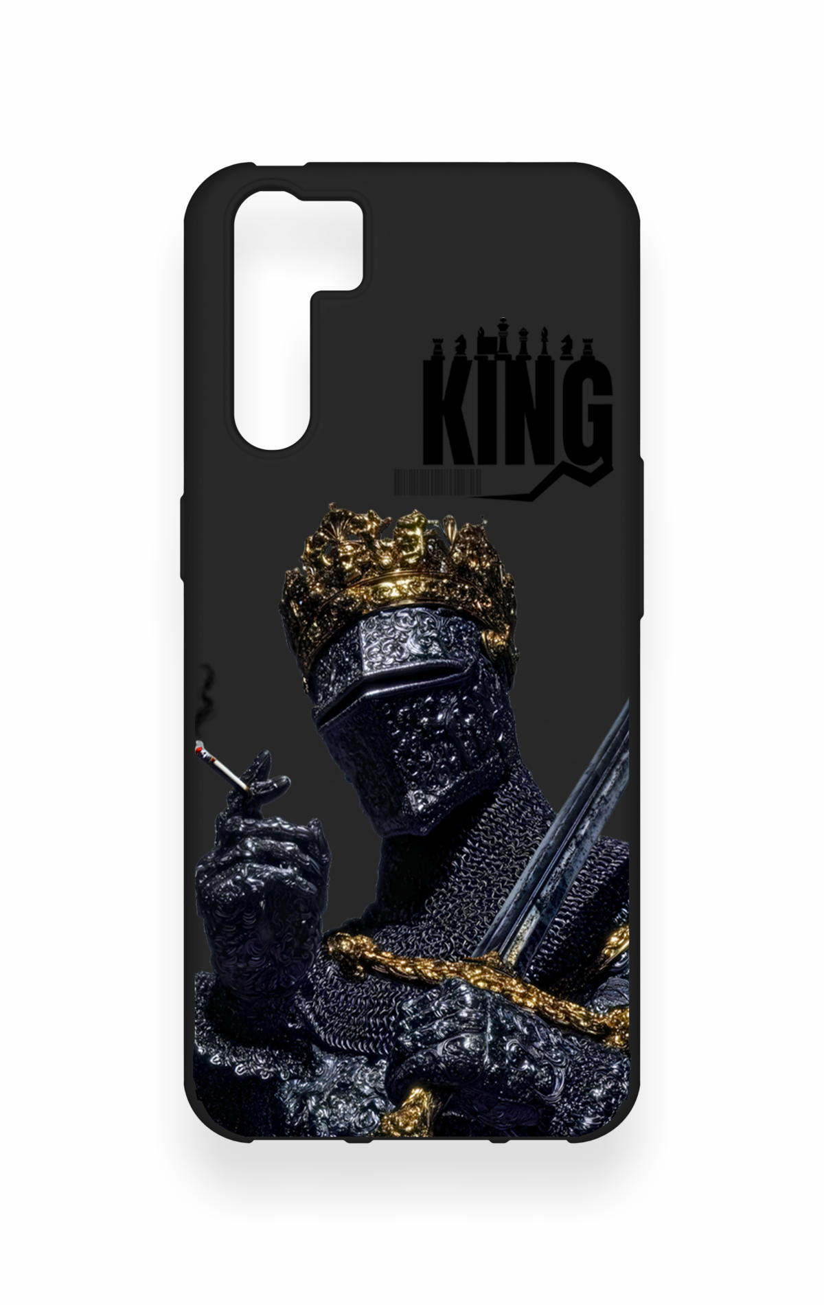Oppo A91 Uyumlu King Desenli Silikon Kılıf