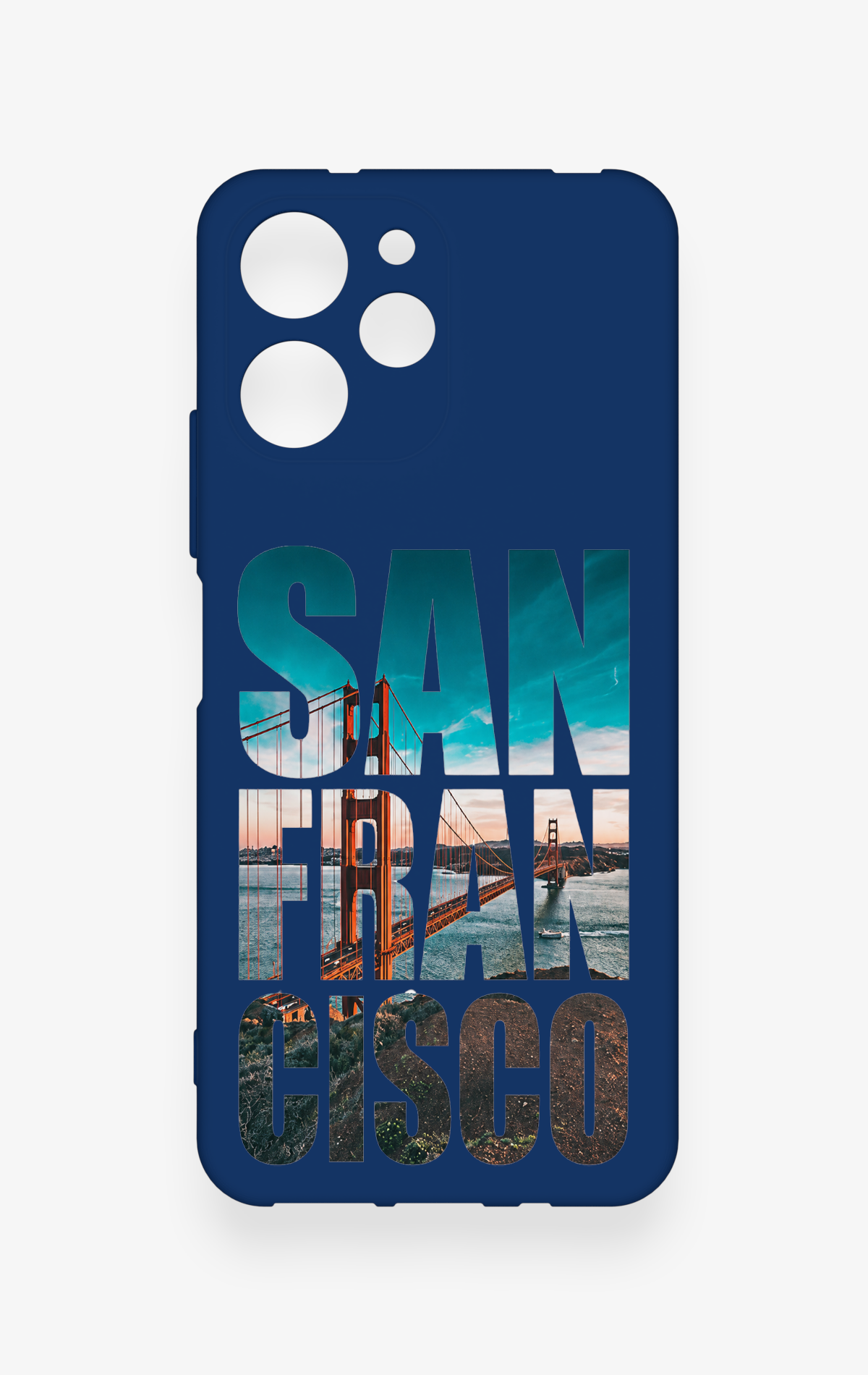 Redmi 12 Uyumlu San Francisco Desenli Silikon Kılıf