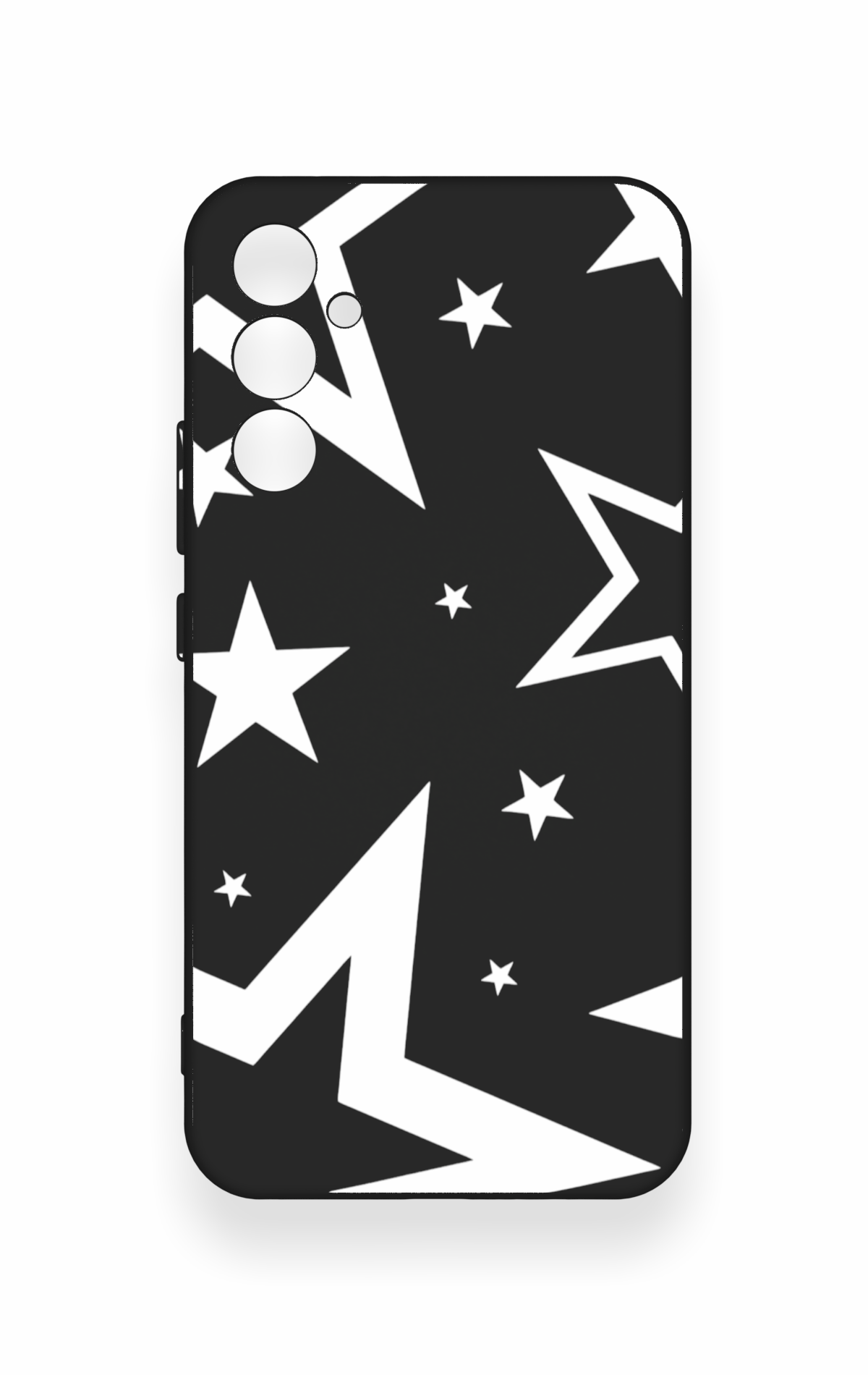 Samsung A34 Uyumlu Siyah Mega Star Desenli Silikon Kılıf