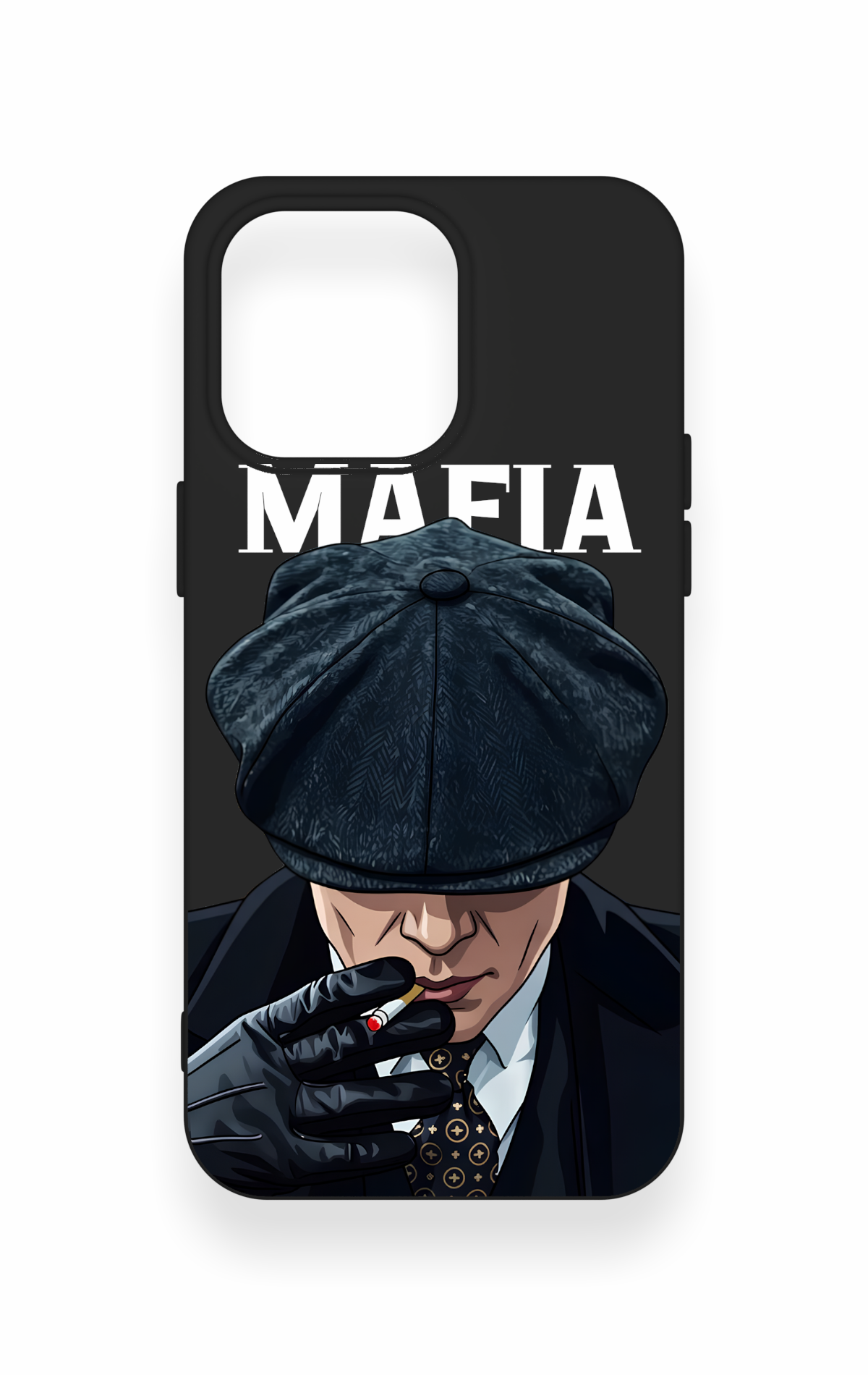 iPhone 15 Pro Max Uyumlu MAFIA Desenli Silikon Kılıf