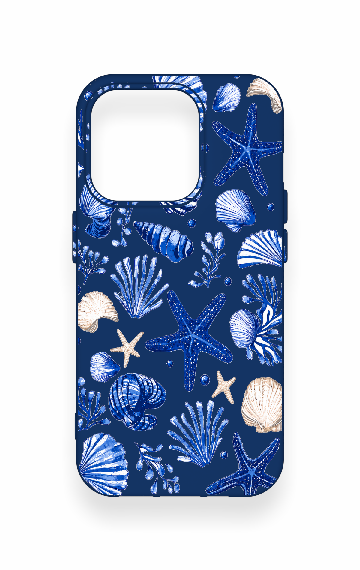 iPhone 15 Pro Uyumlu Deniz Kabuğu Desenli Silikon Kılıf