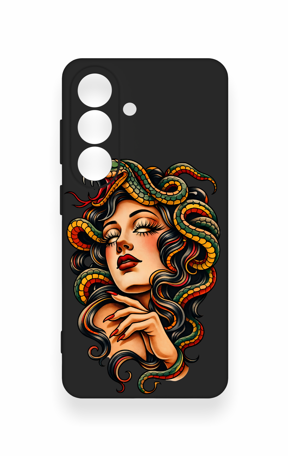 Samsung S26 Uyumlu Medusa Desenli Silikon Kılıf
