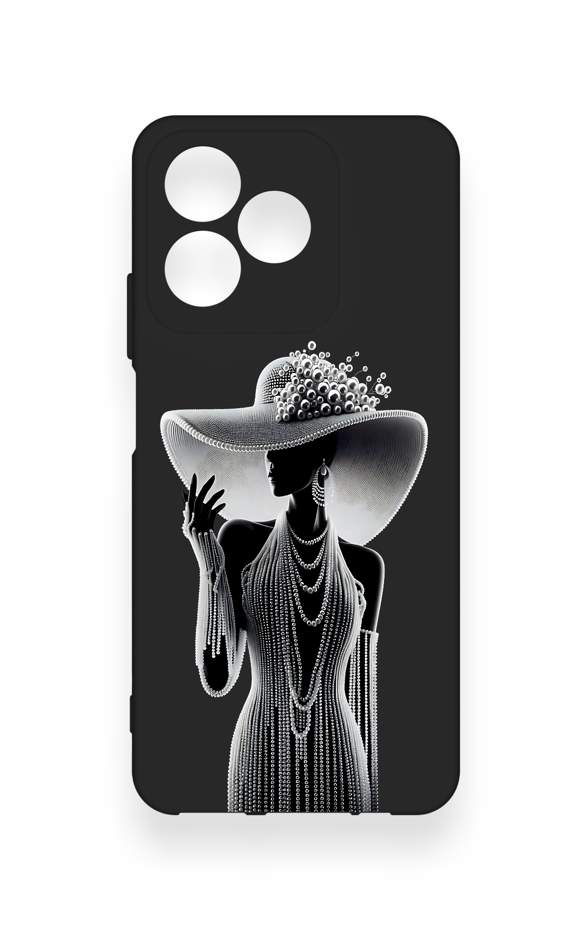 Realme C53 Uyumlu Lady Desenli Silikon Kılıf