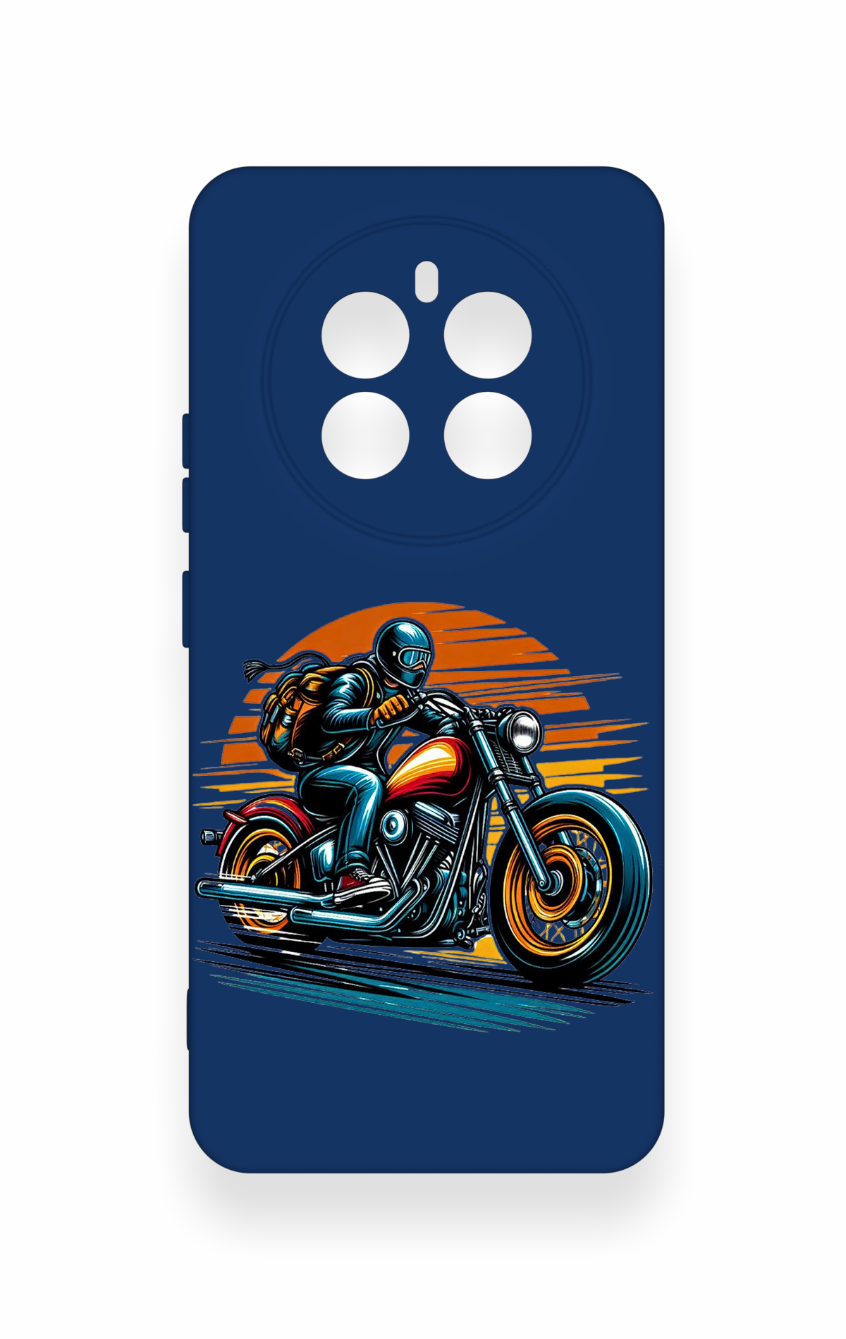Realme 12 4G Uyumlu Moto Rider Desenli Silikon Kılıf