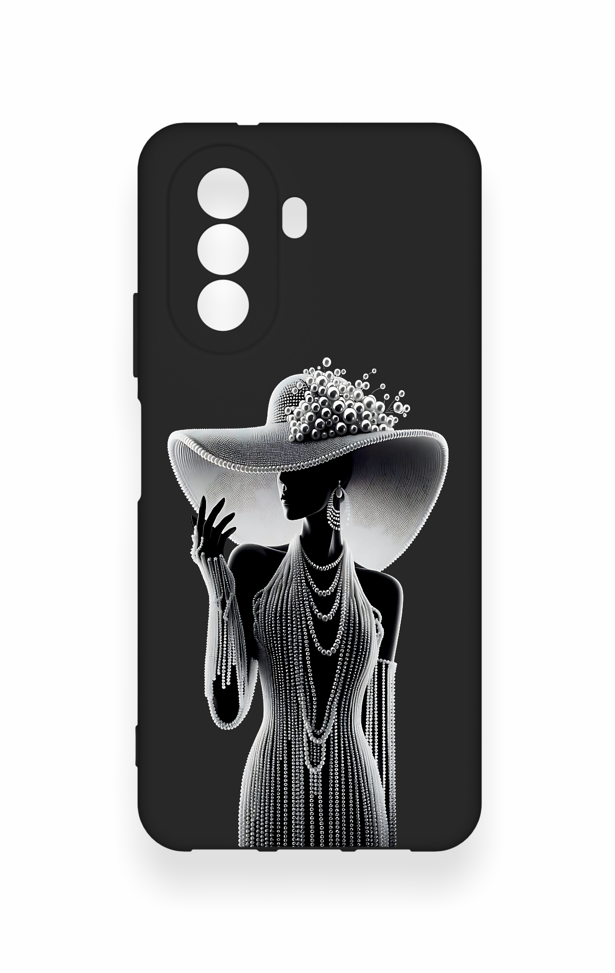 Huawei Nova Y70 Uyumlu Lady Desenli Silikon Kılıf