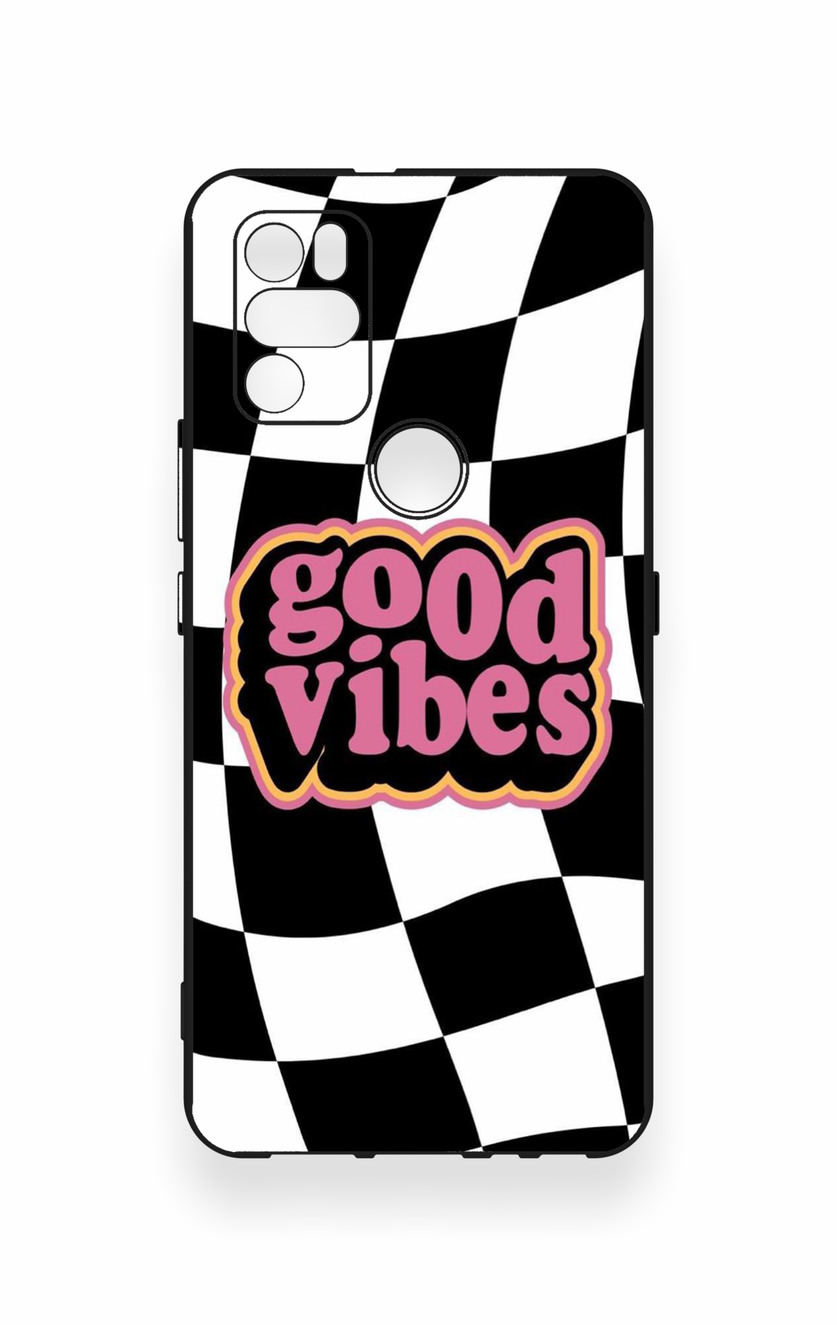 Omix X300 Uyumlu Black Good Vibes Desenli Silikon Kılıf