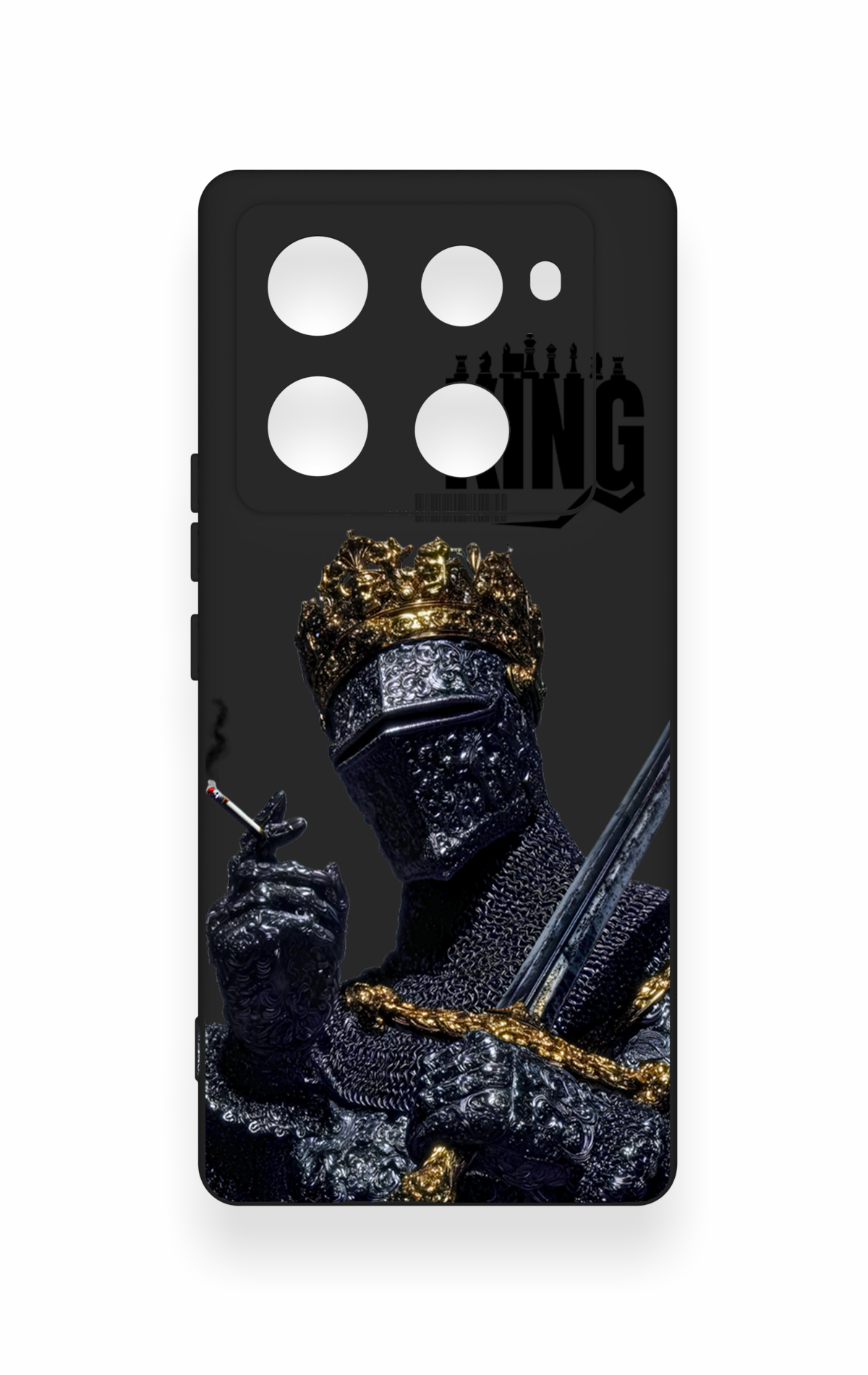 İnfinix Note 40 Pro Uyumlu King Desenli Silikon Kılıf