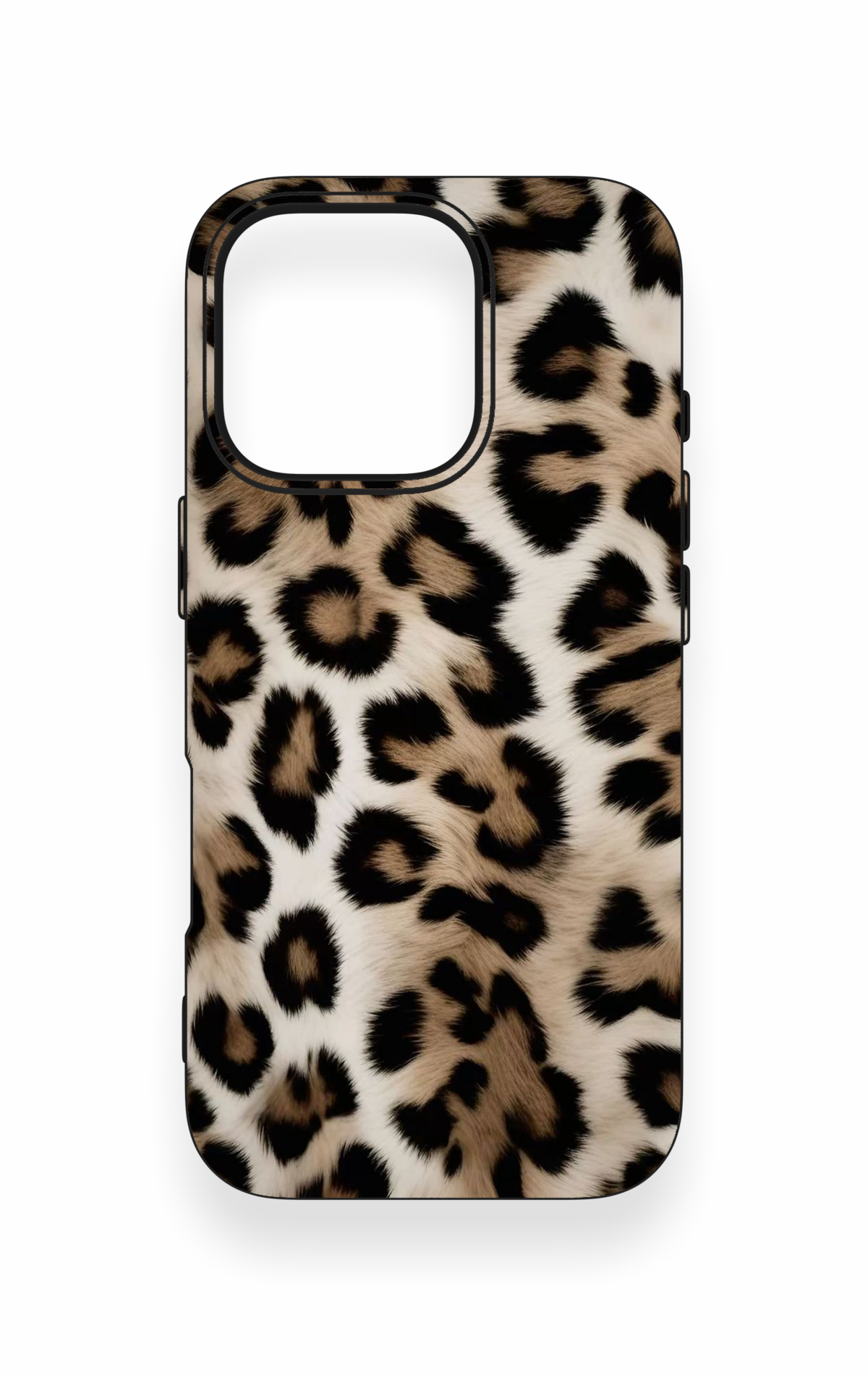 iPhone 16 Pro Uyumlu Leopar Derisi Desenli Silikon Kılıf
