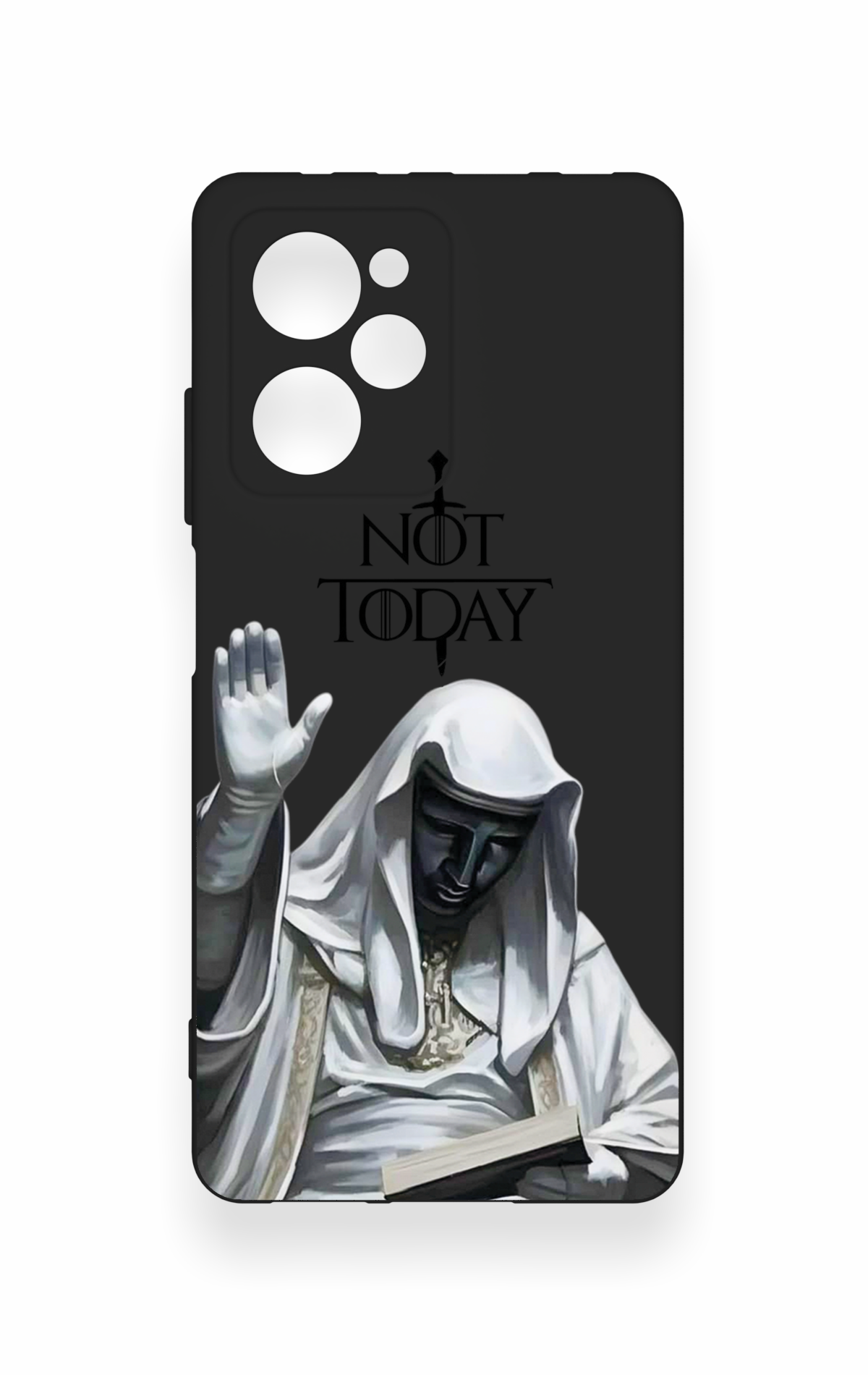 Poco X5 Pro Uyumlu Not Today Desenli Silikon Kılıf