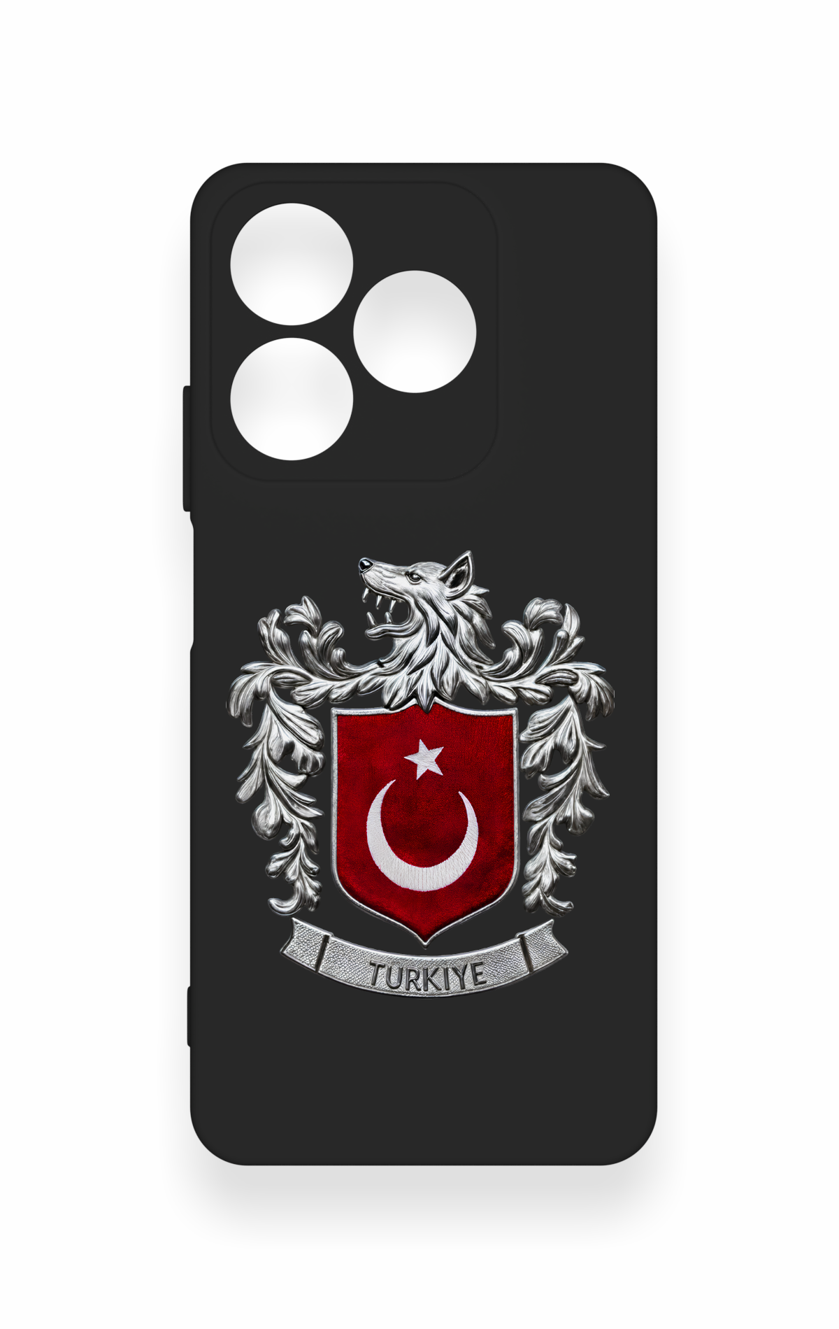 Realme C63 Uyumlu Türk Arma Desenli Silikon Kılıf