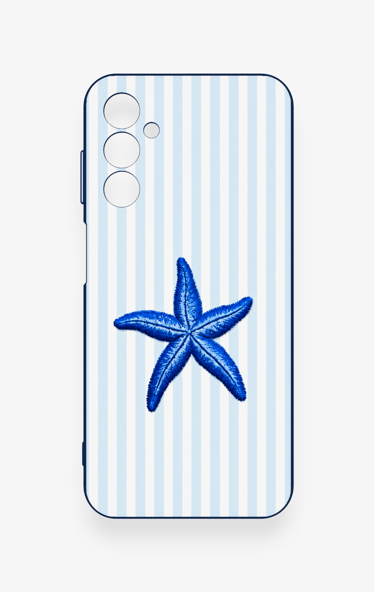 Samsung M14 Uyumlu Mavi Deniz Yıldızı Desenli Silikon Kılıf
