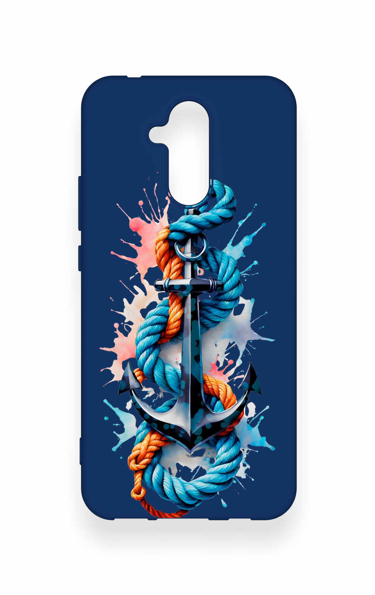 Huawei Mate 20 Lite Uyumlu Anchor Desenli Silikon Kılıf