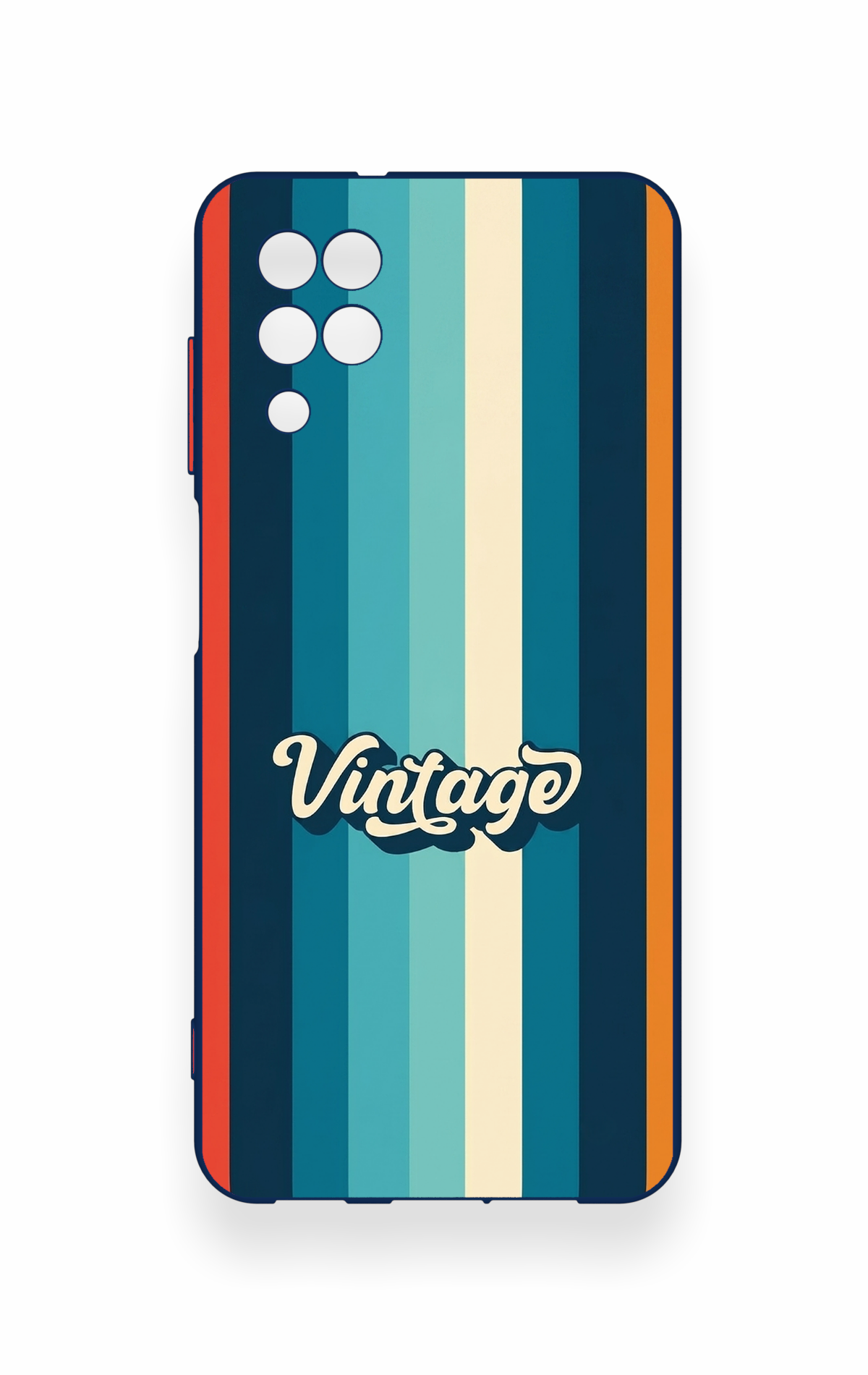 Samsung A12 Uyumlu Vintage Desenli Silikon Kılıf
