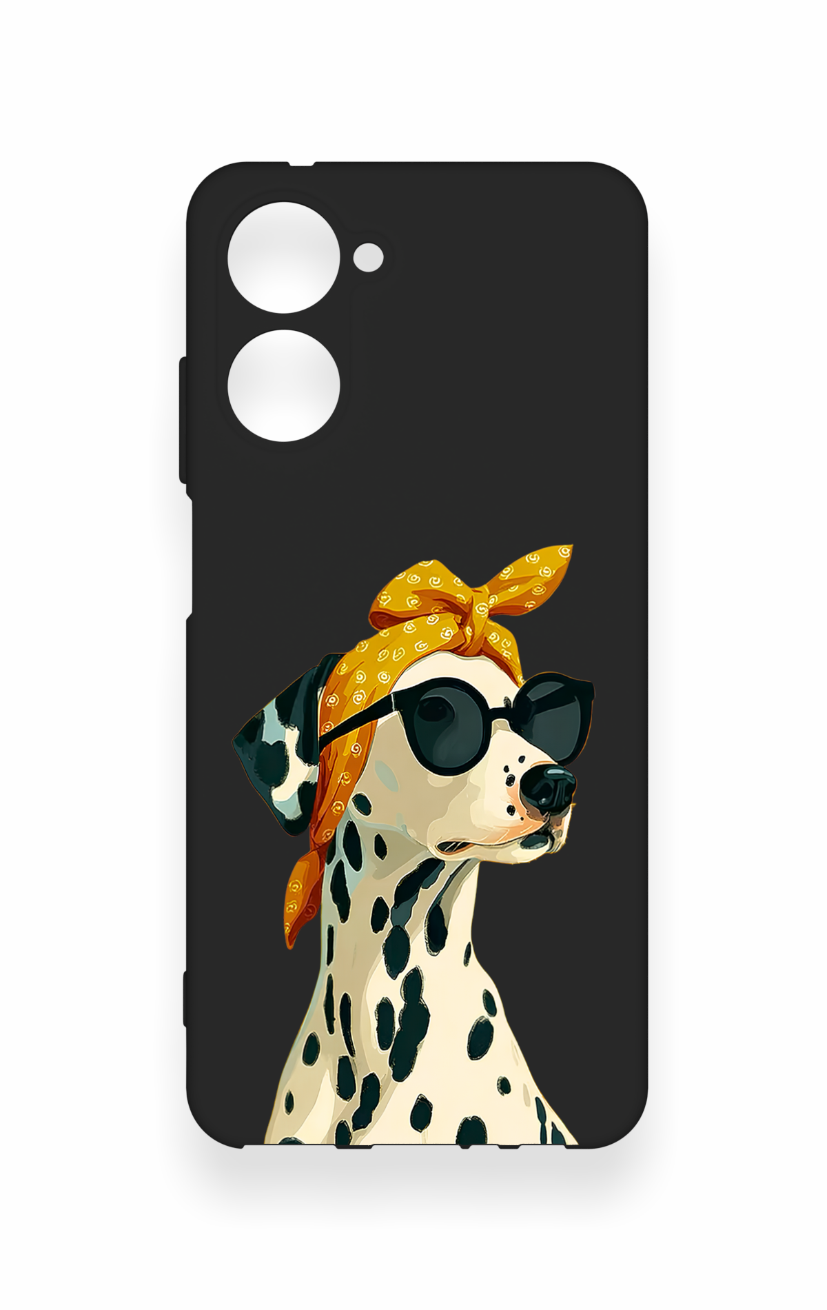 Realme 10 Uyumlu Cool Dalmaçyalı Desenli Silikon Kılıf