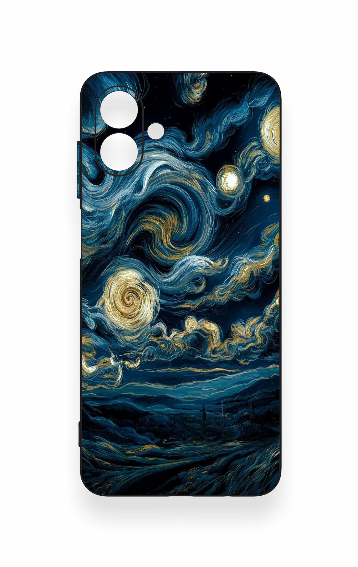 Samsung A07 Uyumlu Yıldızlı Gece Desenli Silikon Kılıf
