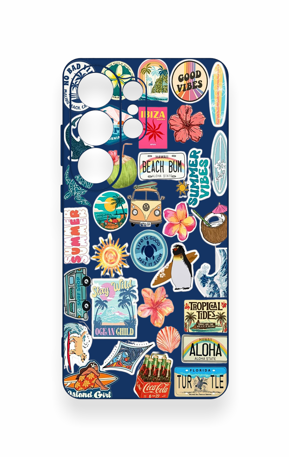 Samsung S26 Ultra Uyumlu Summer Vibes Desenli Silikon Kılıf
