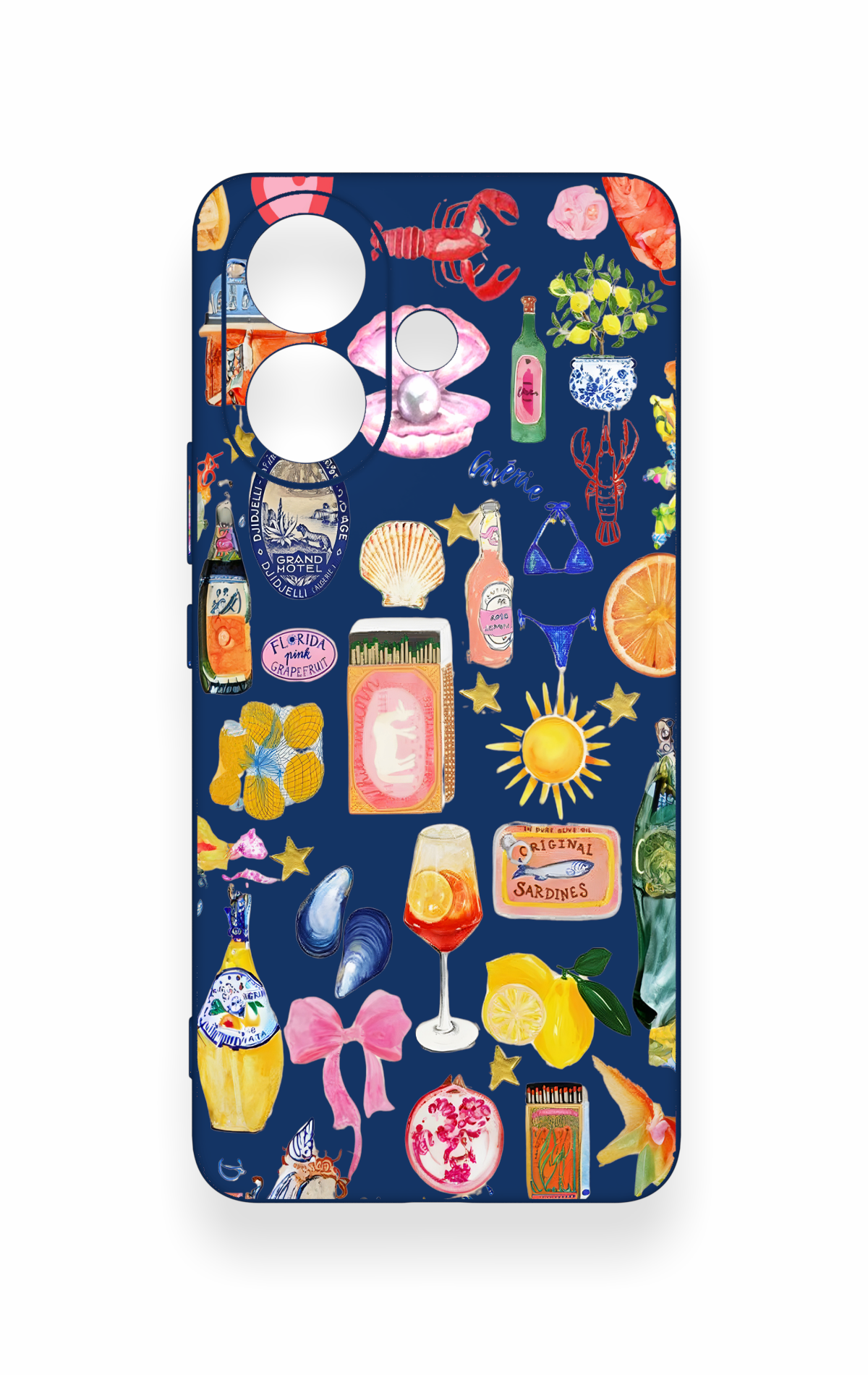 Vivo V60 Lite Uyumlu Summer Desenli Silikon Kılıf