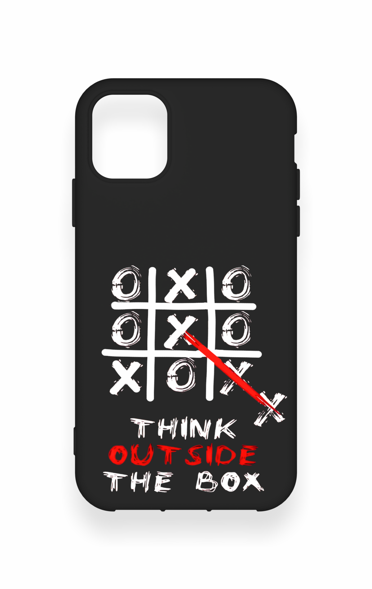 iPhone 11 Uyumlu Out Side The Box Desenli Silikon Kılıf