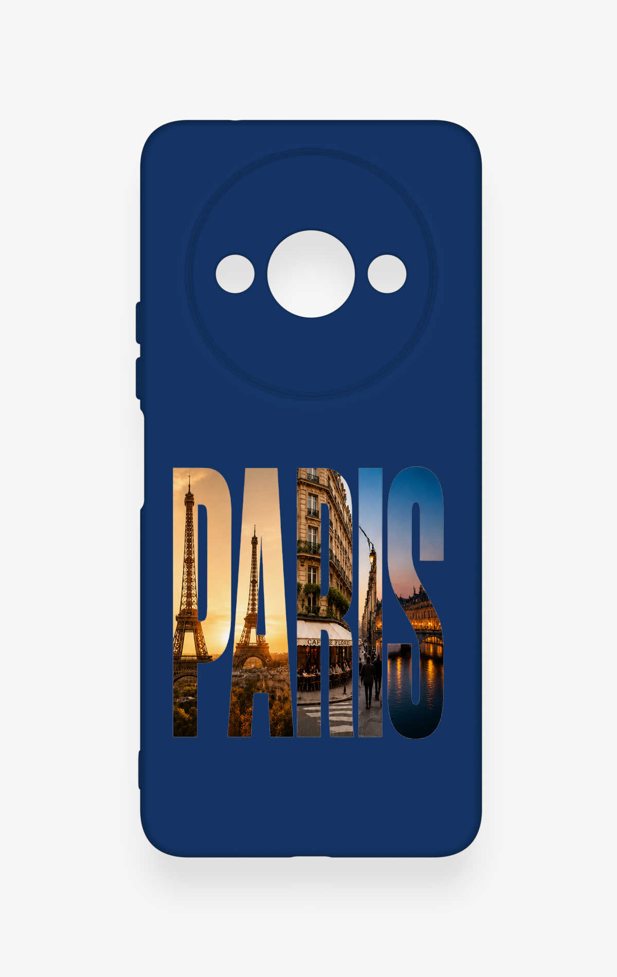 Redmi A3 Uyumlu Paris Desenli Silikon Kılıf