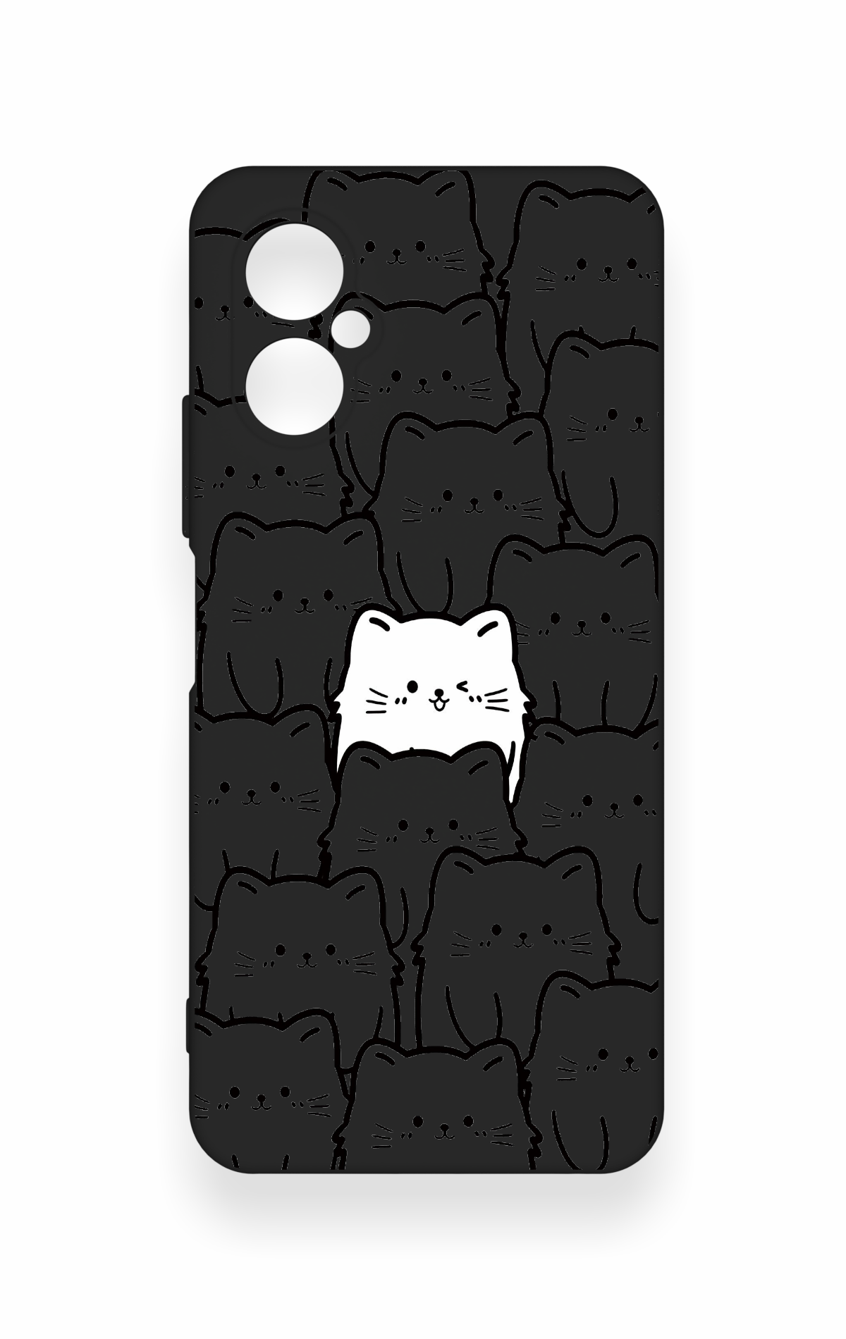 Omix X3 Uyumlu Many Cats Desenli Silikon Kılıf