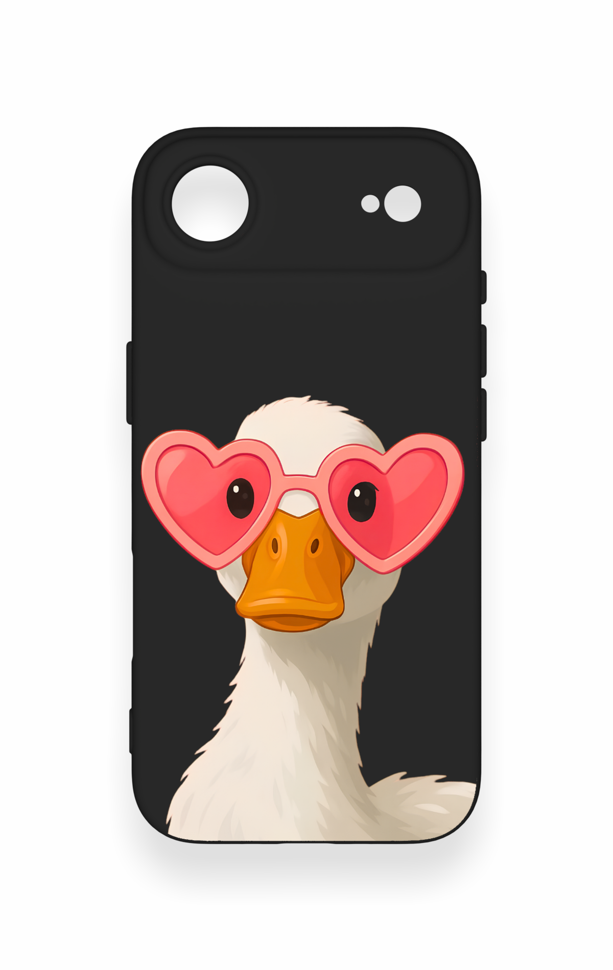 iPhone 17 Air Uyumlu Aşık Ördek Desenli Silikon Kılıf