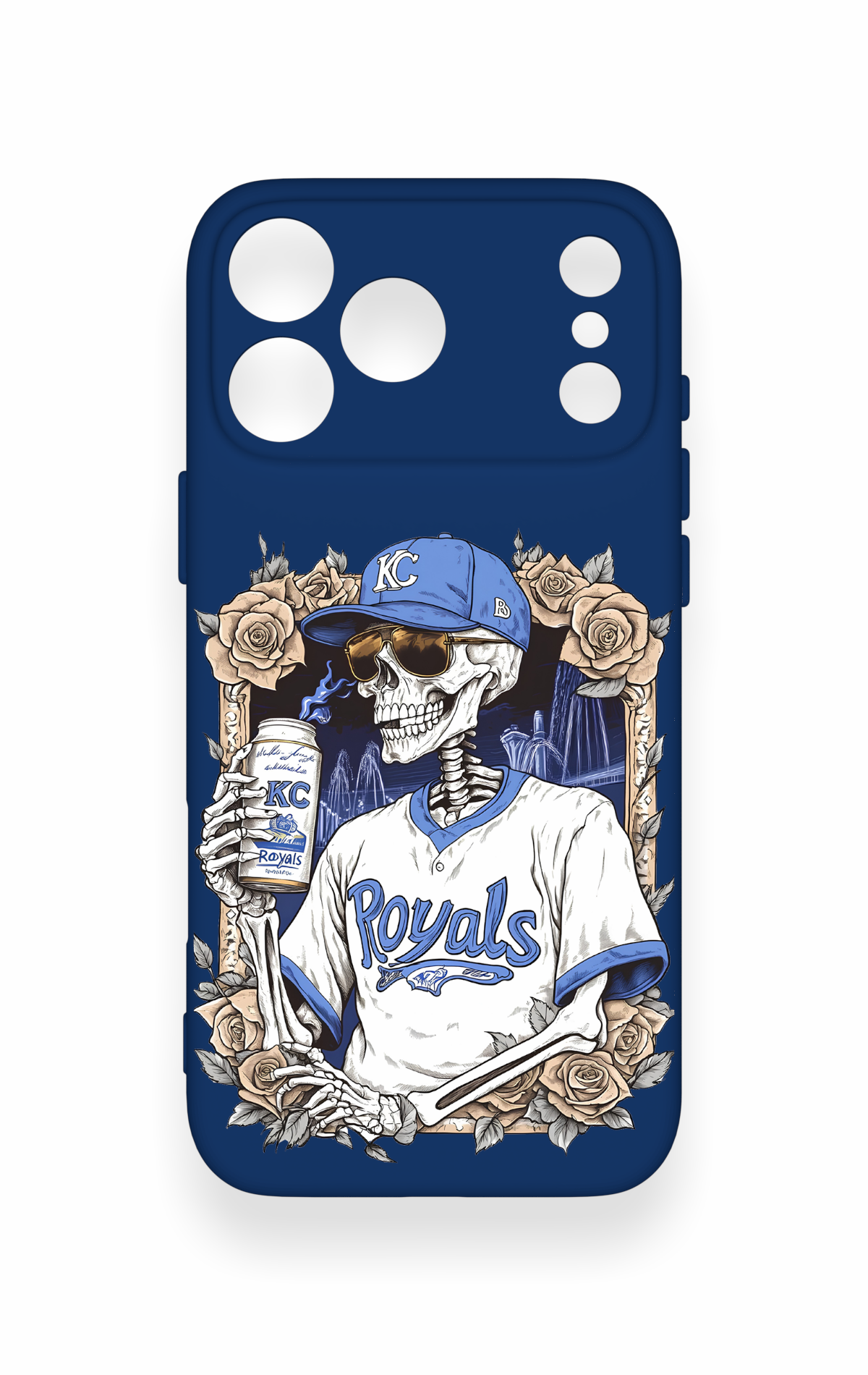 iPhone 17 Pro Max Uyumlu Royals Desenli Silikon Kılıf