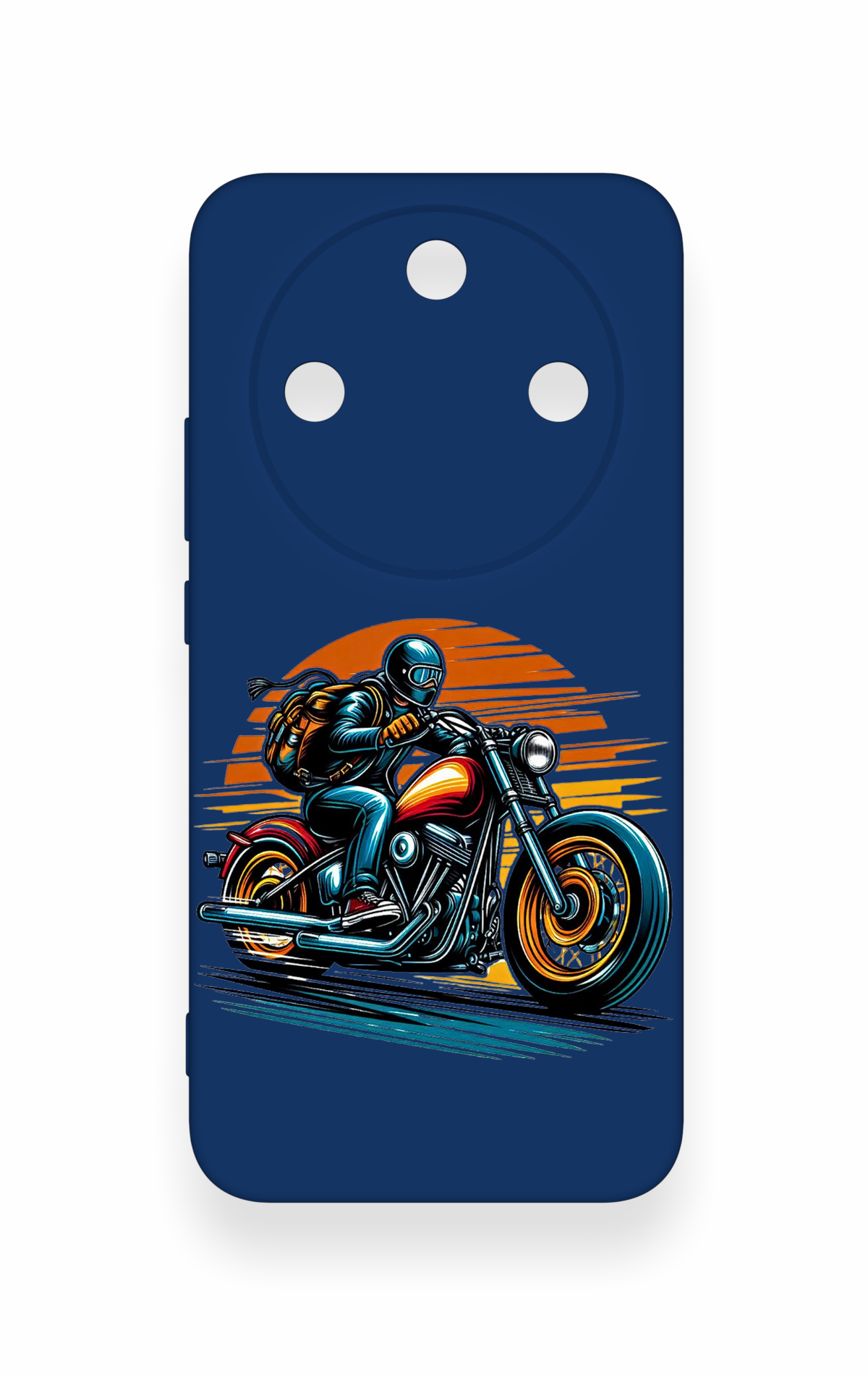 Honor Magic 8 Lite Uyumlu Moto Rider Desenli Silikon Kılıf