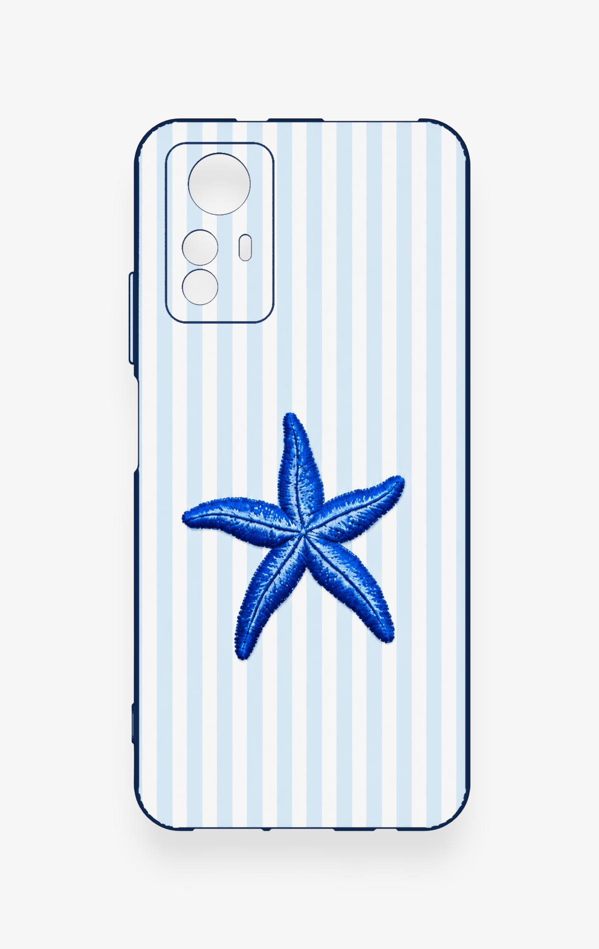Redmi Note 12S Uyumlu Mavi Deniz Yıldızı Desenli Silikon Kılıf
