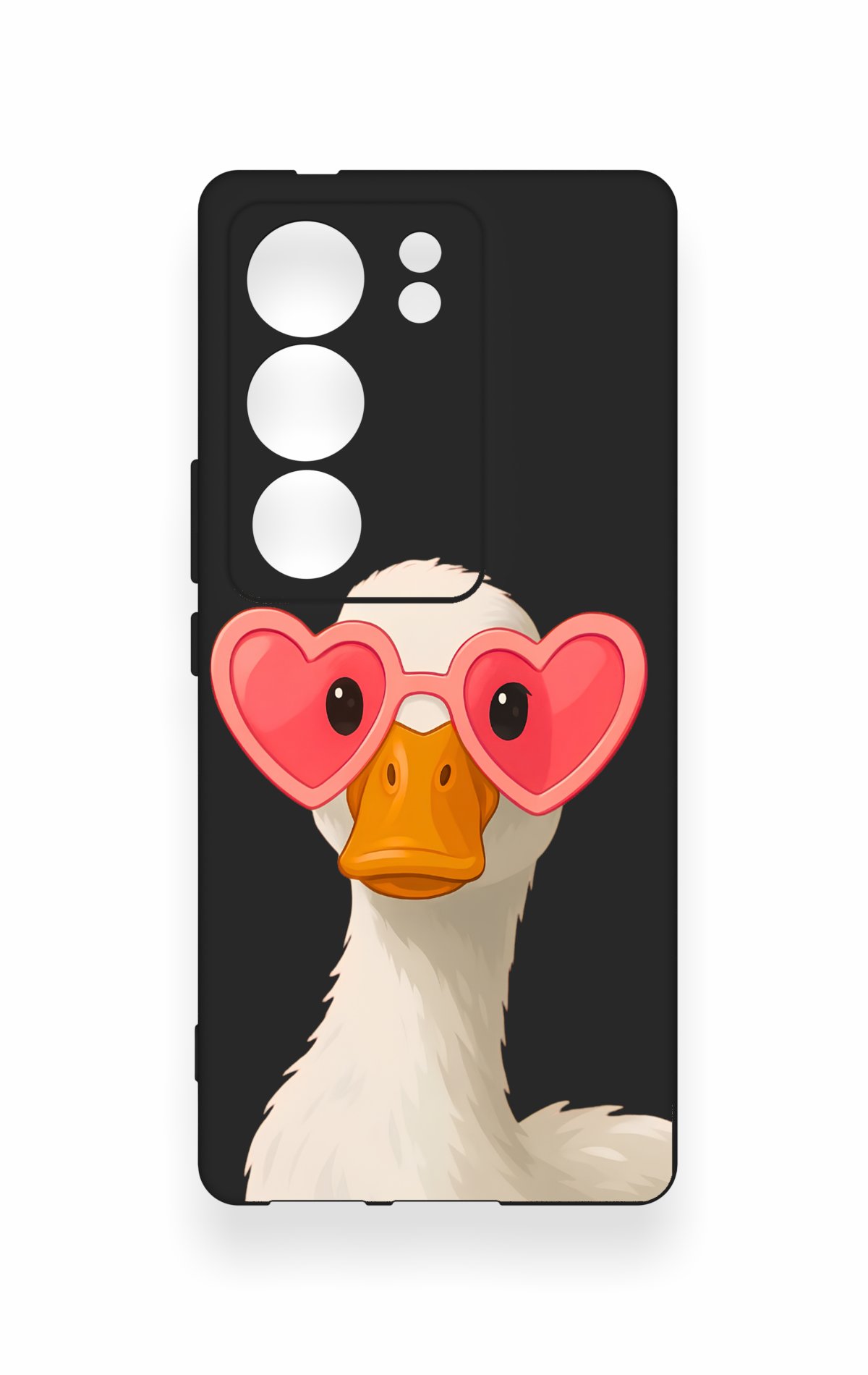 Vivo V29 Uyumlu Aşık Ördek Desenli Silikon Kılıf