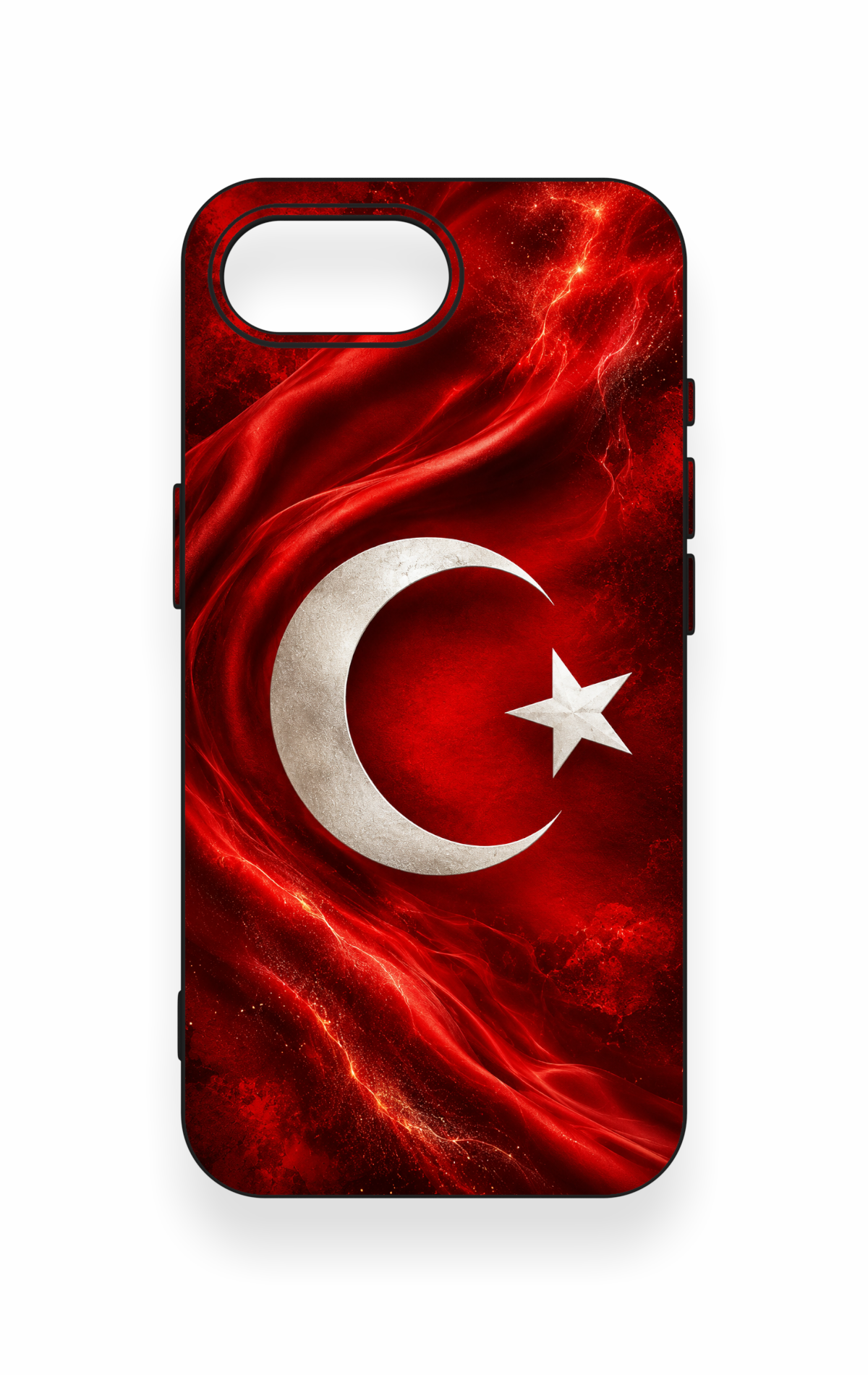 iPhone 16E Uyumlu Türk Bayrağı Desenli Silikon Kılıf