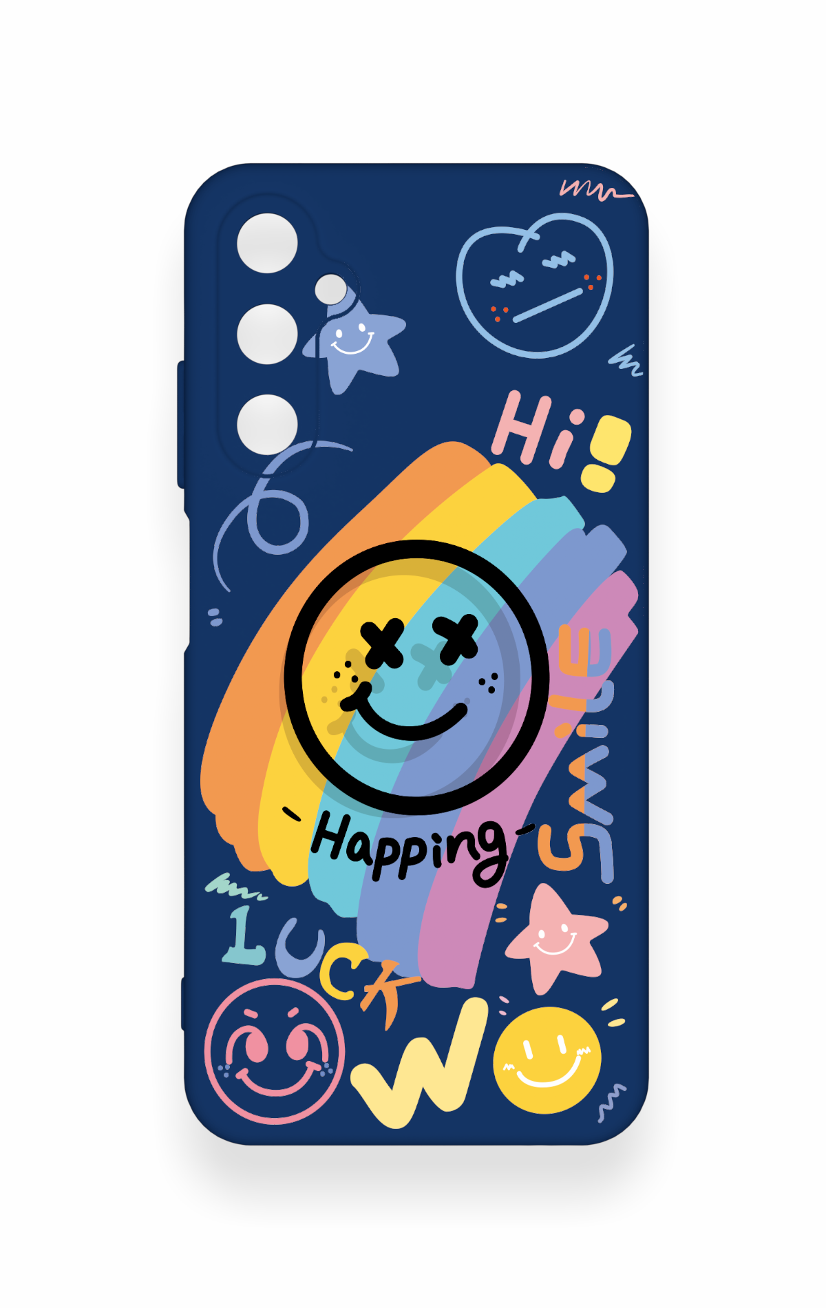 Samsung A05s Uyumlu Happing Smile Desenli Silikon Kılıf