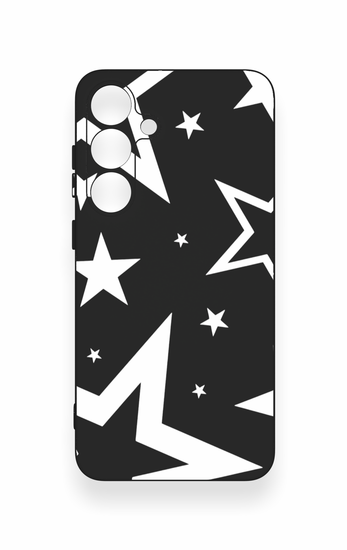 Samsung S25 Plus Uyumlu Siyah Mega Star Desenli Silikon Kılıf
