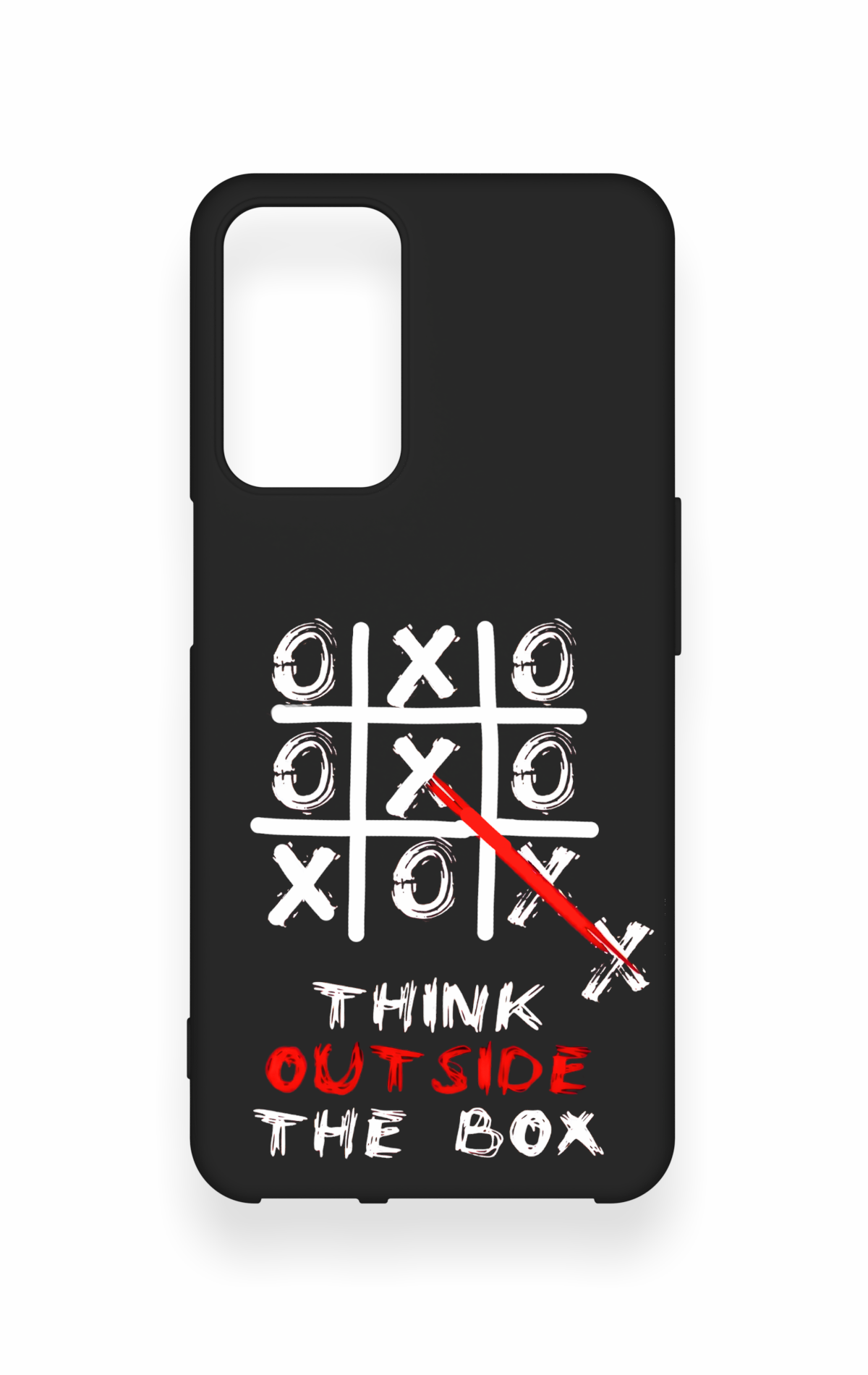 Oppo A16 Uyumlu Out Side The Box Desenli Silikon Kılıf