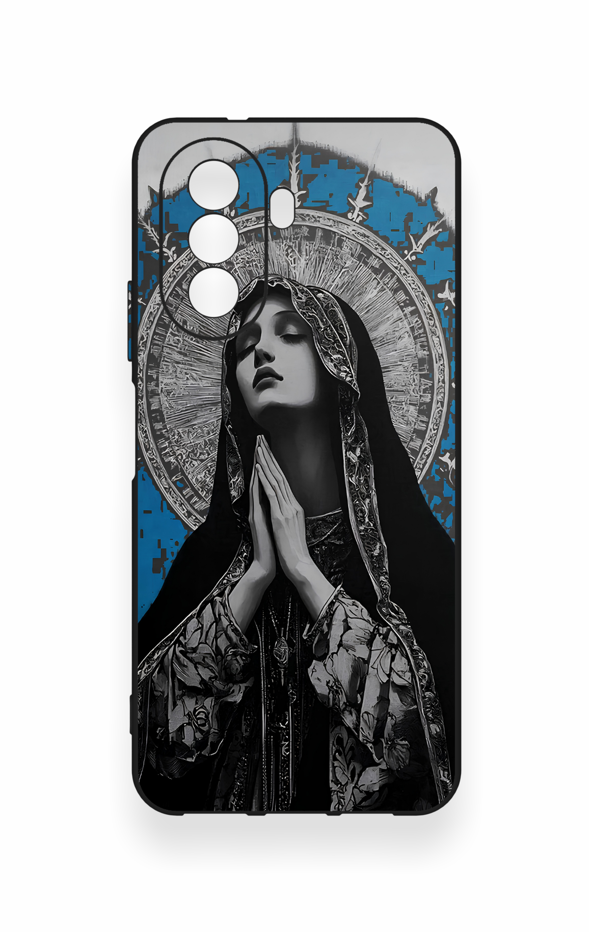 Huawei Nova Y70 Uyumlu Rahibe Desenli Silikon Kılıf