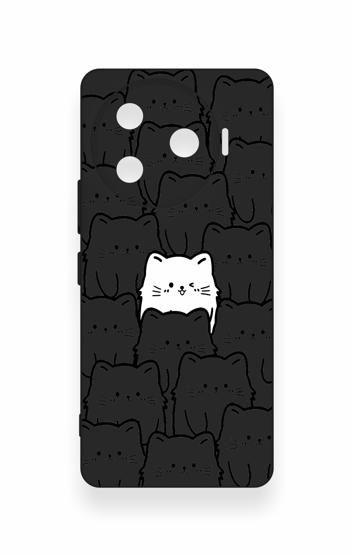 Tecno Camon 30 Pro 5G Uyumlu Many Cats Desenli Silikon Kılıf