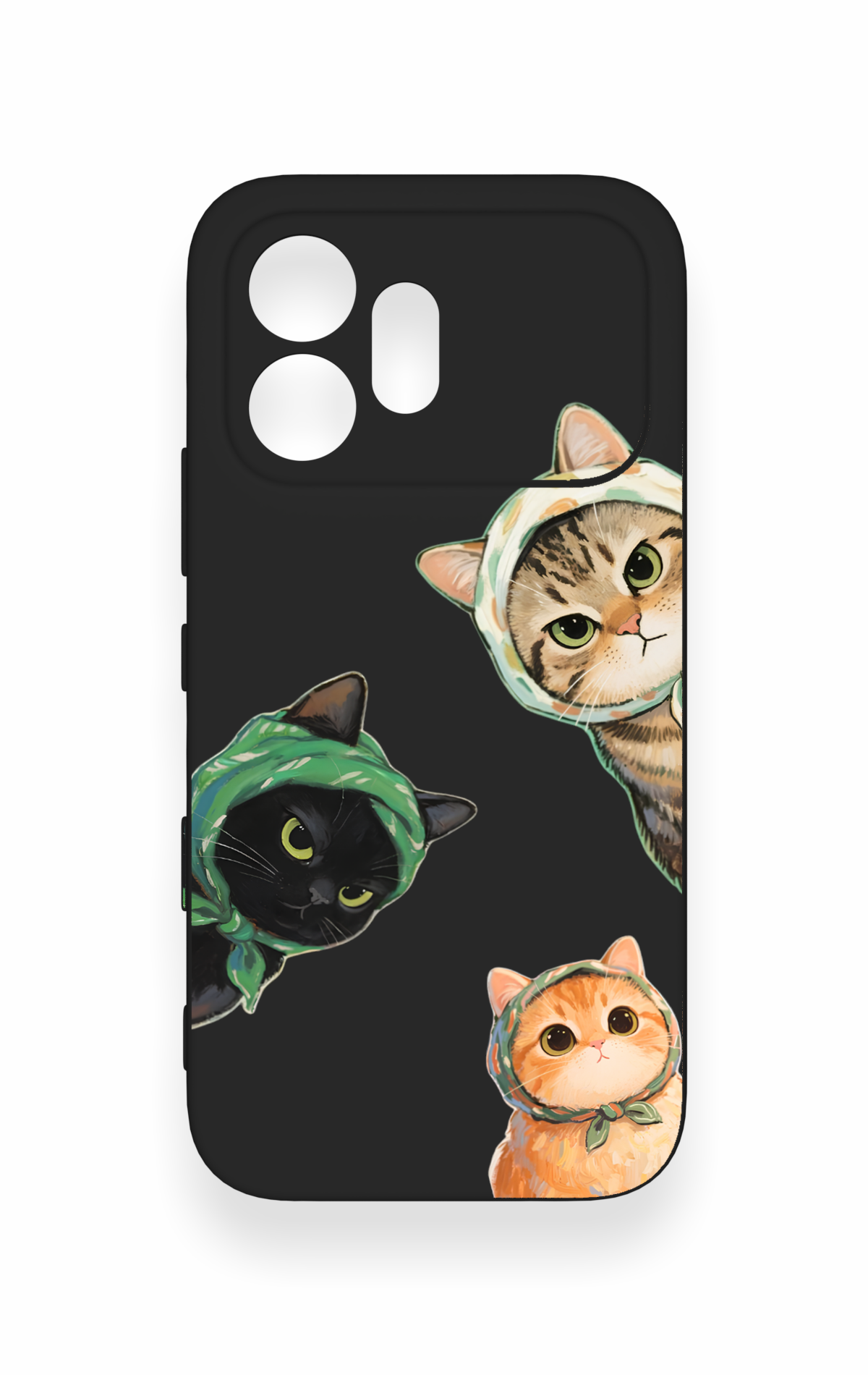 Honor 600 Uyumlu Kedi Ekibi Desenli Silikon Kılıf