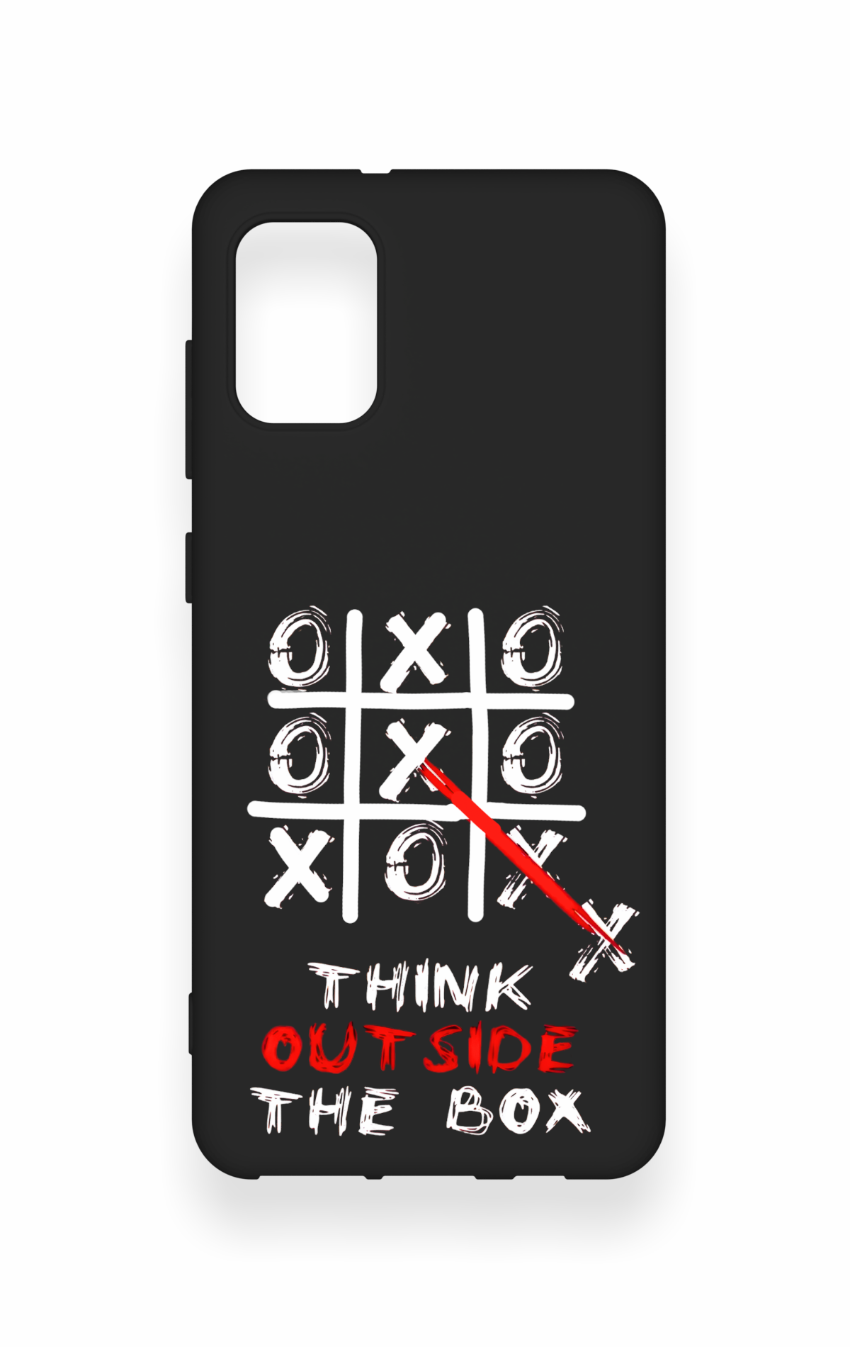 Samsung A31 Uyumlu Out Side The Box Desenli Silikon Kılıf