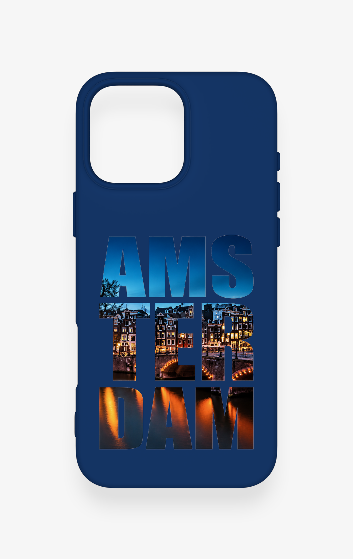 iPhone 16 Pro Max Uyumlu Amsterdam Desenli Silikon Kılıf