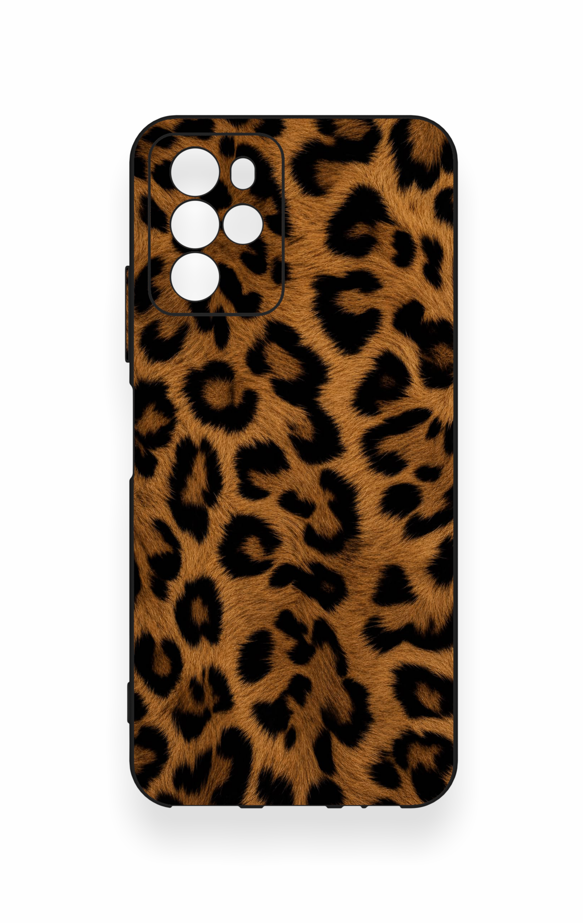 Omix x700 Uyumlu Koyu Leopar Deri Desenli Silikon Kılıf