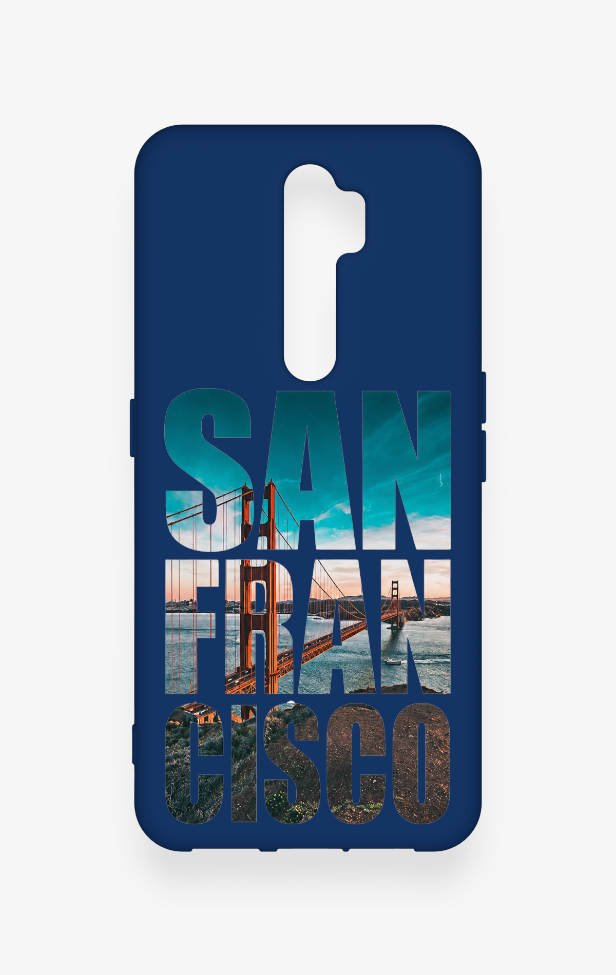 Oppo A5 2020 Uyumlu San Francisco Desenli Silikon Kılıf