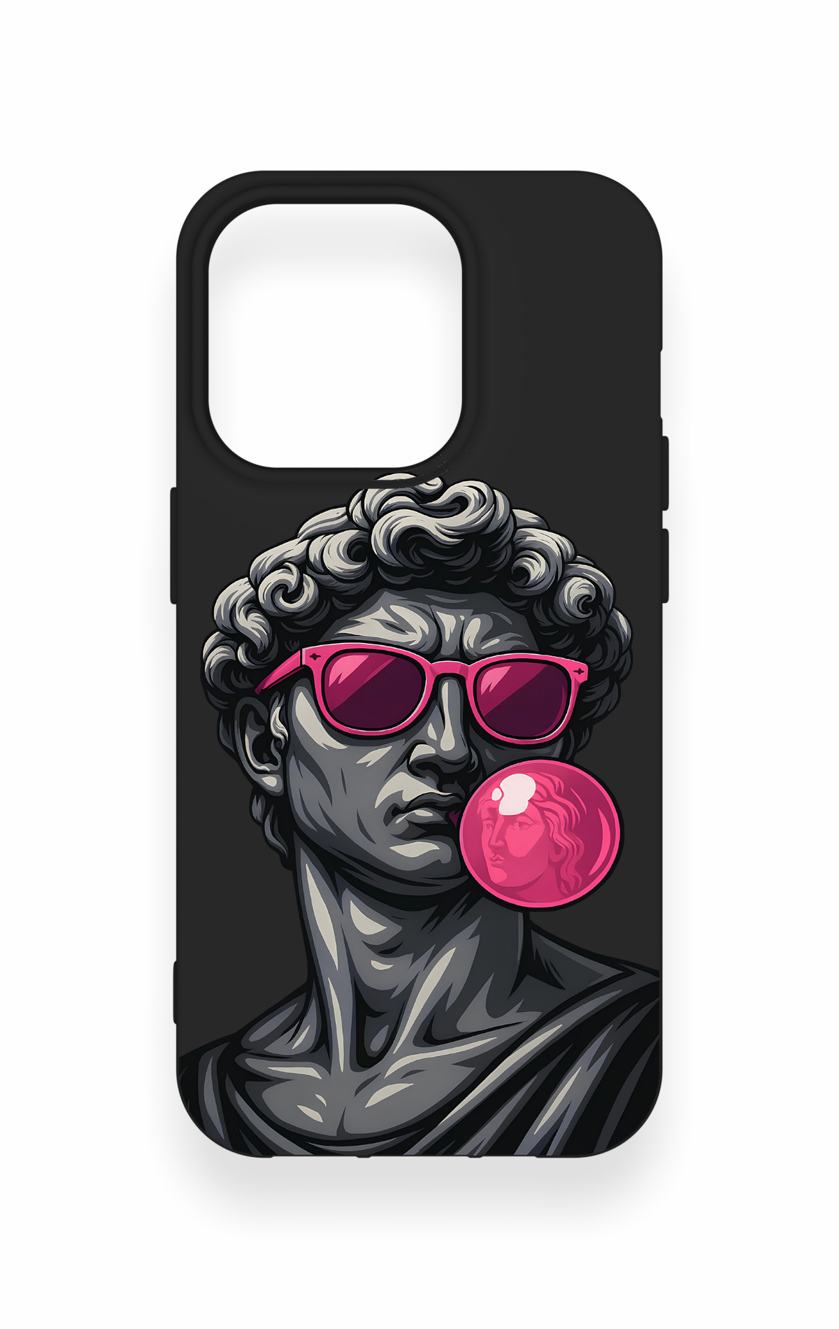 iPhone 14 Pro Uyumlu Pop David Desenli Silikon Kılıf