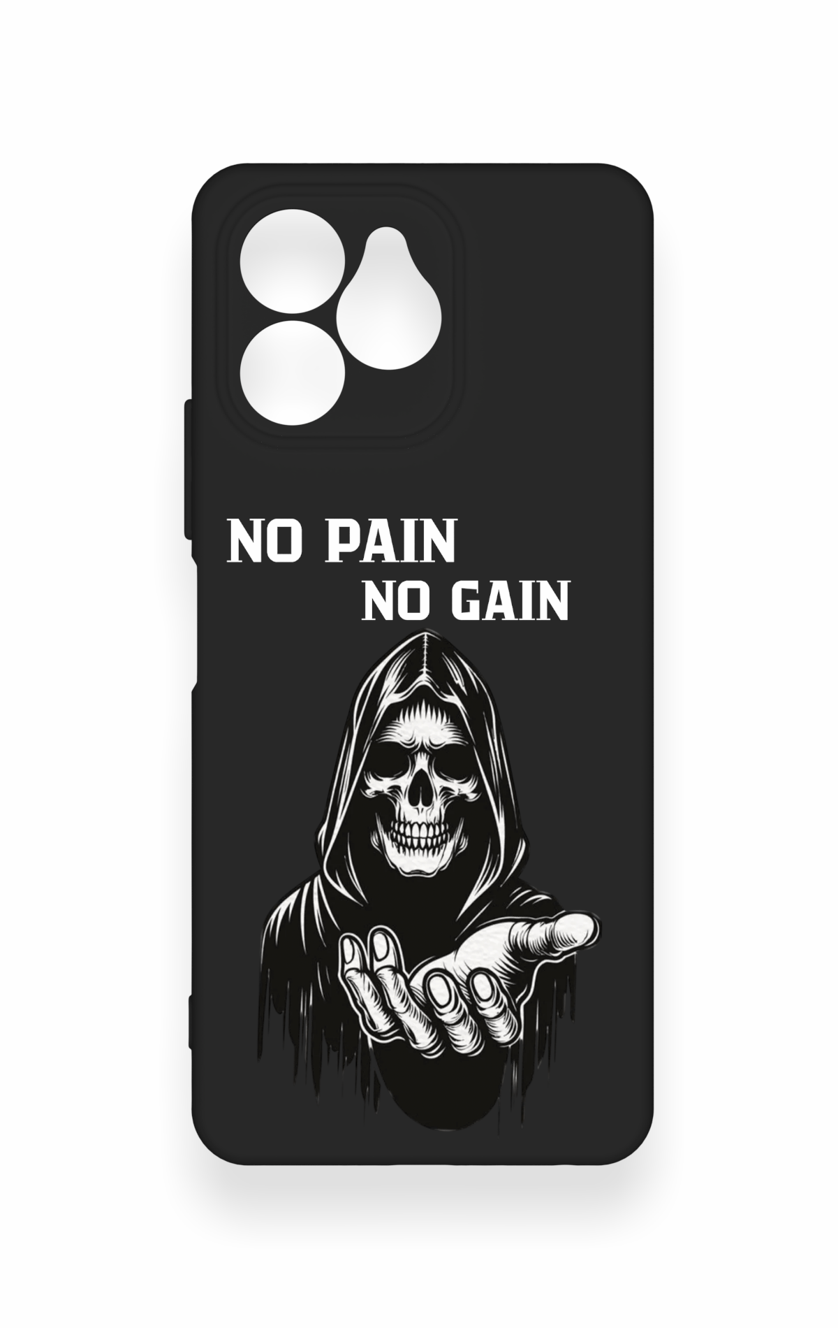 Omix x6 Uyumlu No Pain No Gain Desenli Silikon Kılıf