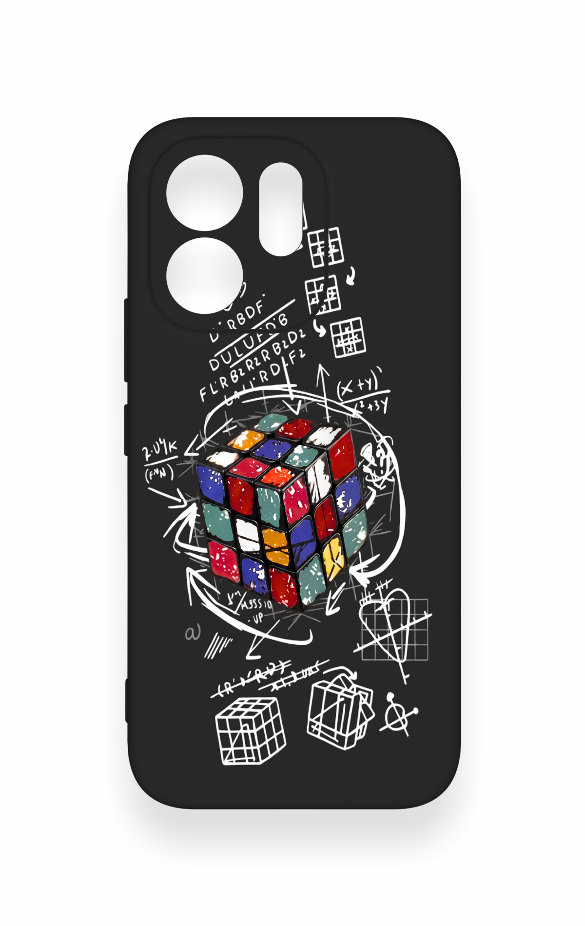 Vivo V70 5G Uyumlu Rubik Küb Desenli Silikon Kılıf