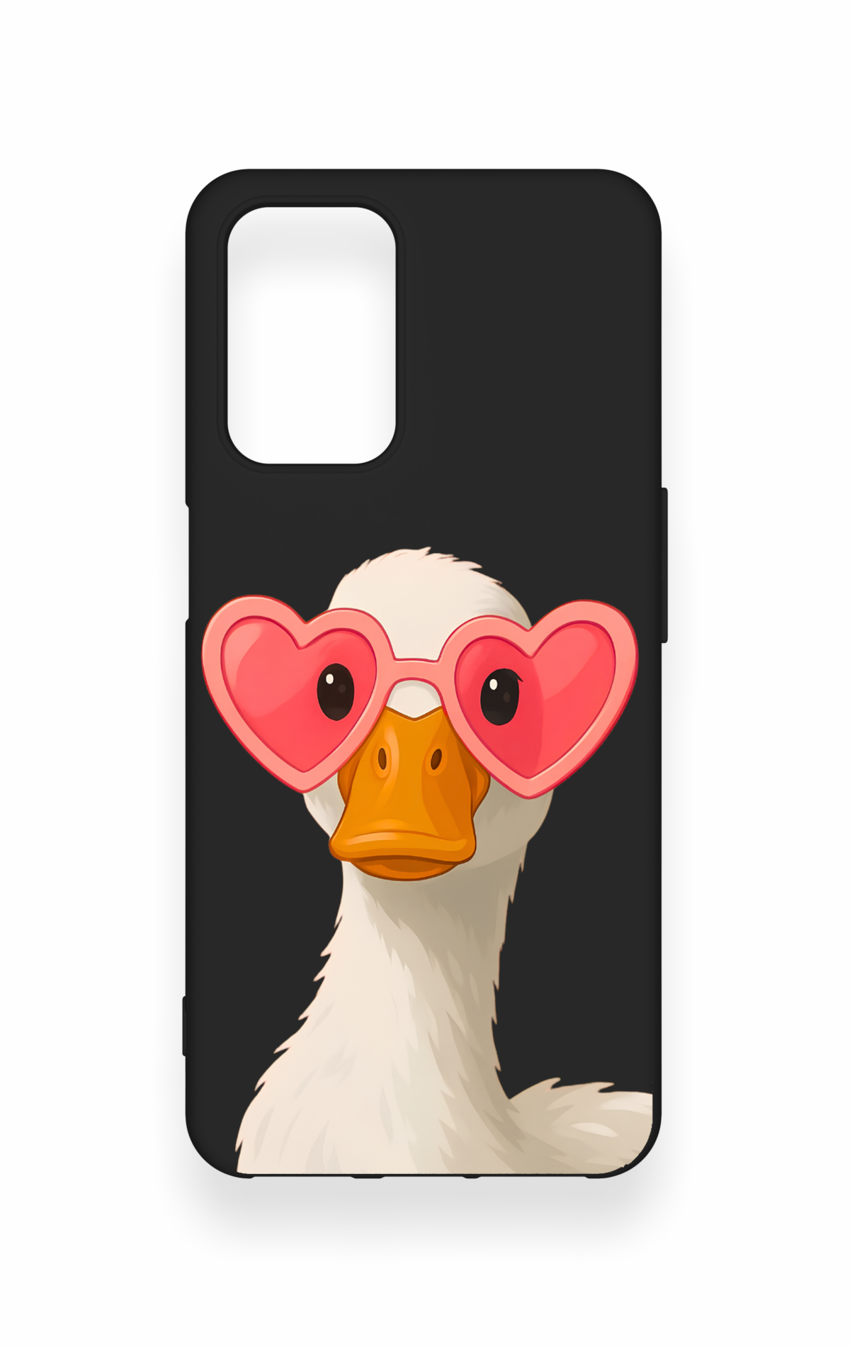 Oppo A54 Uyumlu Aşık Ördek Desenli Silikon Kılıf